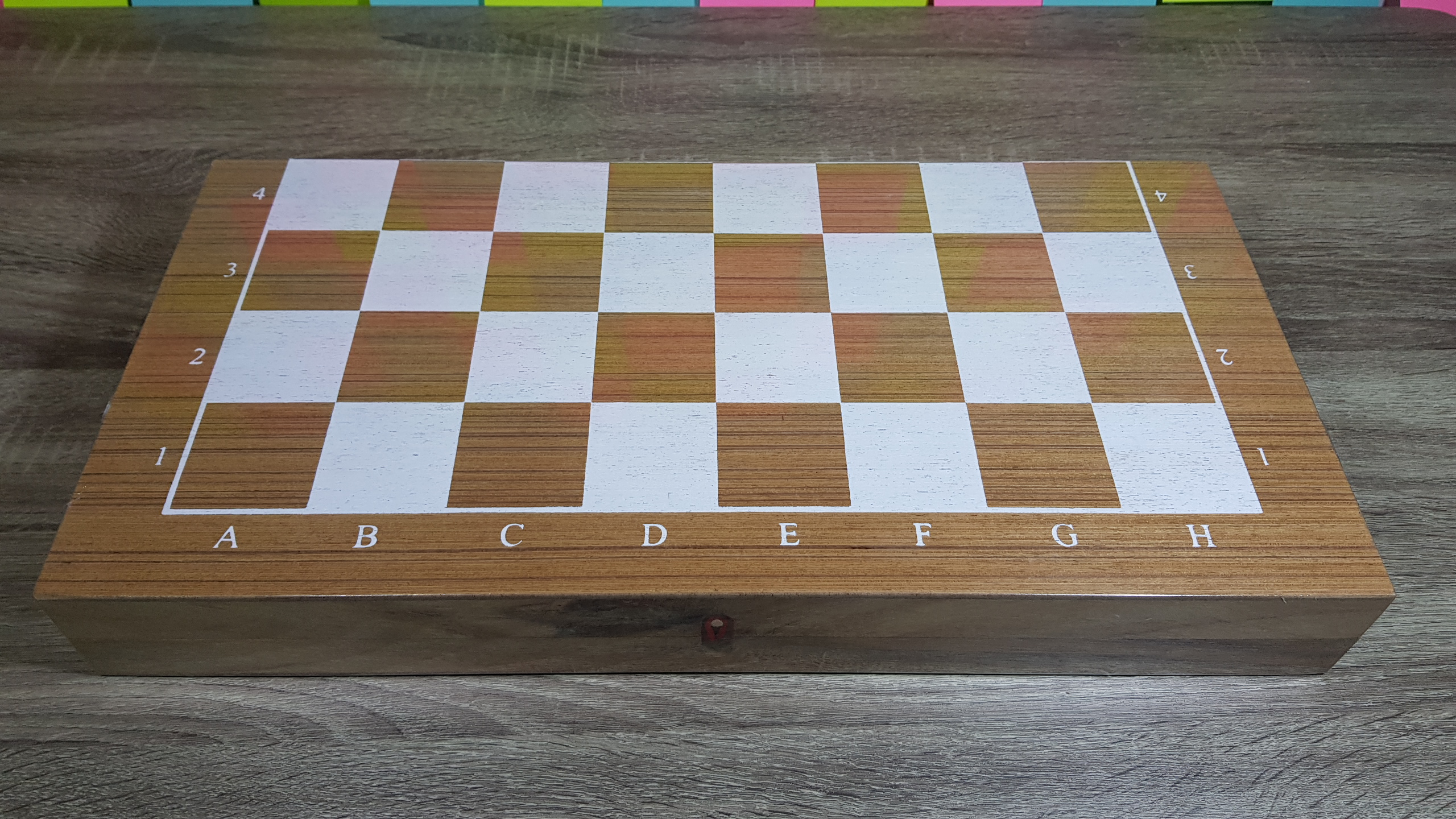 กระดานหมากรุกสากลไม้พับได้ช่อง 5x5 Cm.