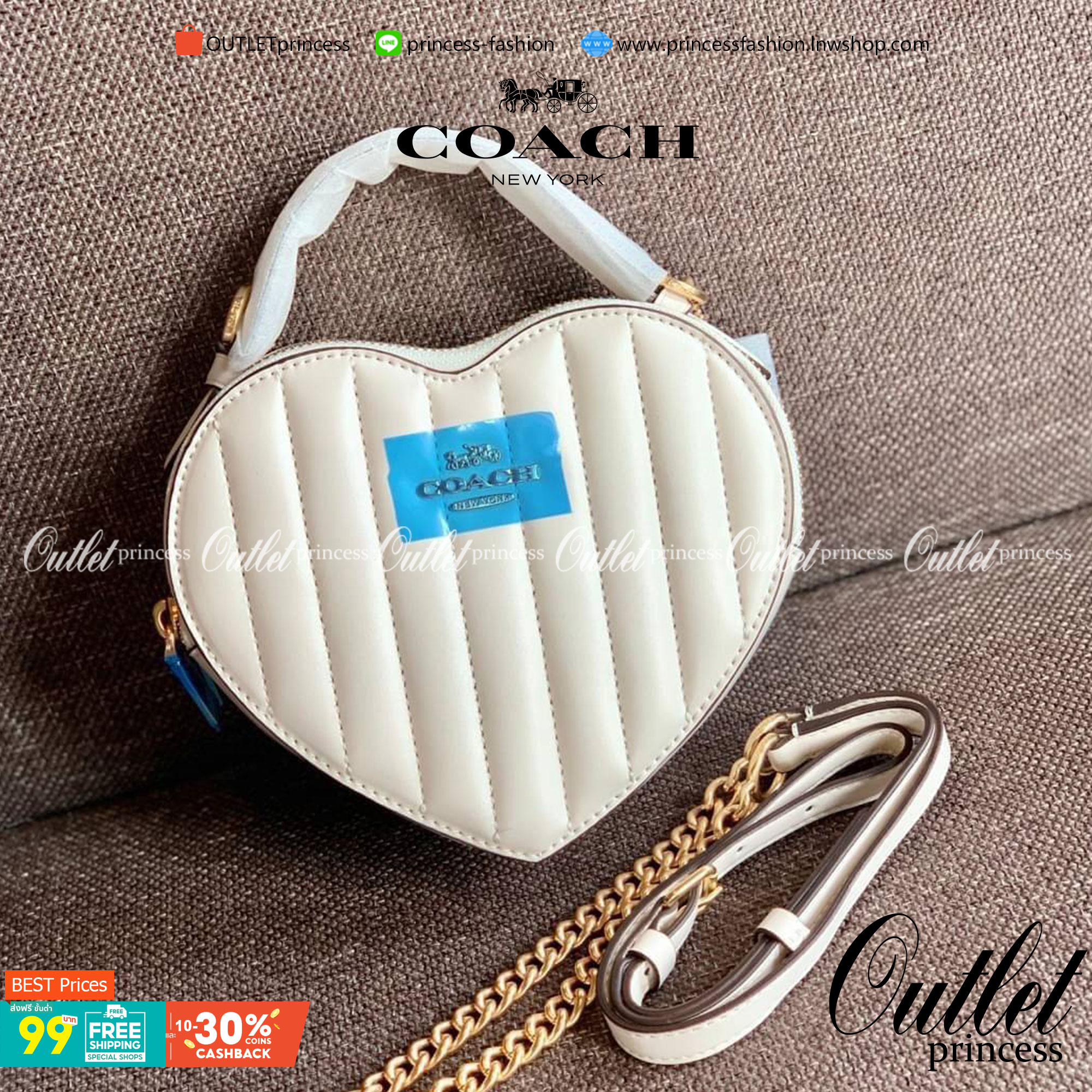 ต้อนรับวาเลนไทน์นี้ ❤️พร้อมส่งความรักหว๊านหว๊านค่ะ❤️ COACH HEART CROSSBODY BAG ((C5118//C5119)) 💥Limited edition หลงรักแน่นอน💋 พร้อมส่งที่ไทยก่อนใครวันนี้!