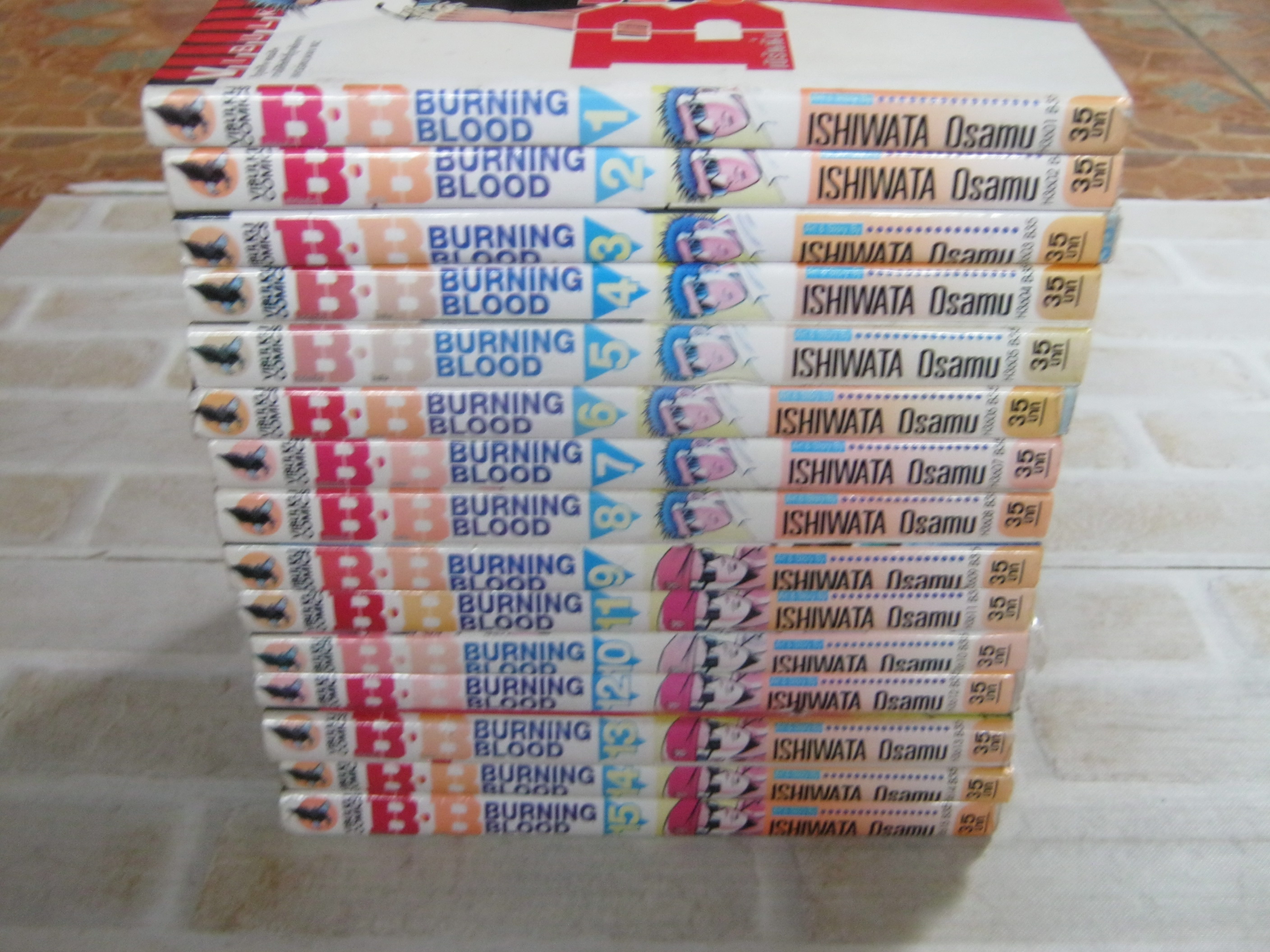 B.B BURNING BLOOD เบรืนนิ่งบลัด เลือดเดือด ชุด เล่ม 1-15 ( 31 เล่มจบ ) Ishwata Osamu เขียน