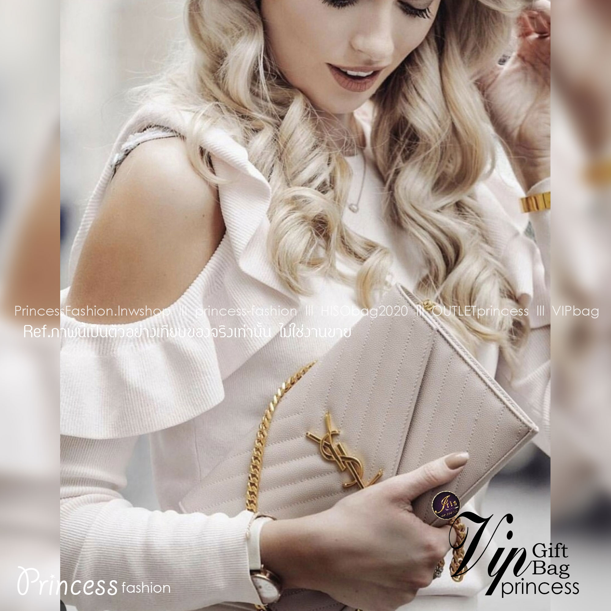 YSL WOC 9 ไม่เคยผิดหวังจริงๆ!! กับรุ่นที่สาวๆรู้กัน Yves Saint laurent clutch bag with chain กระเป๋าสะพายทรง woc สุดฮอต ดีไซน์เรียบหรู โดดเด่นด้วยโลโก้ด้านหน้า เพิ่มดีเทลความผู้ดี