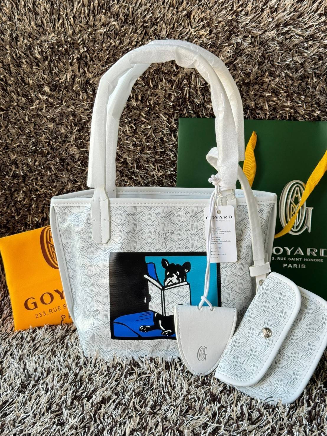 พร้อมส่ง 4 สี GOYARD ANJOU TOTE MINI / Goyard Villette Mini Tote Bag กระเป๋าทรงโท้ทมินิ แบรนด์หรูสัญชาติฝรั่งเศส 🧡 เกรดออริจินอล 1:1 สลับแท้ ใช้งานต่างประเทศได้