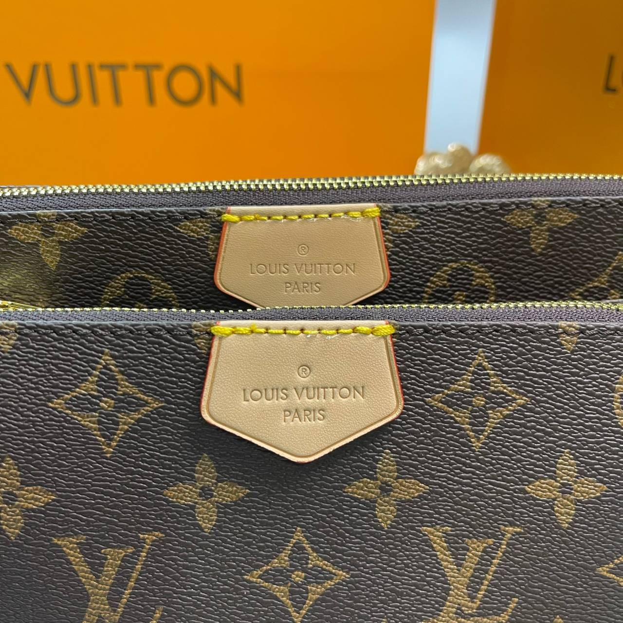 หนังแท้ LOUIS VUITTON MULTI-POCHETTE ACCESSOIRES Monogram 3in1 พร้อมส่งที่ไทย เกรดใช้งานต่างประเทศได้