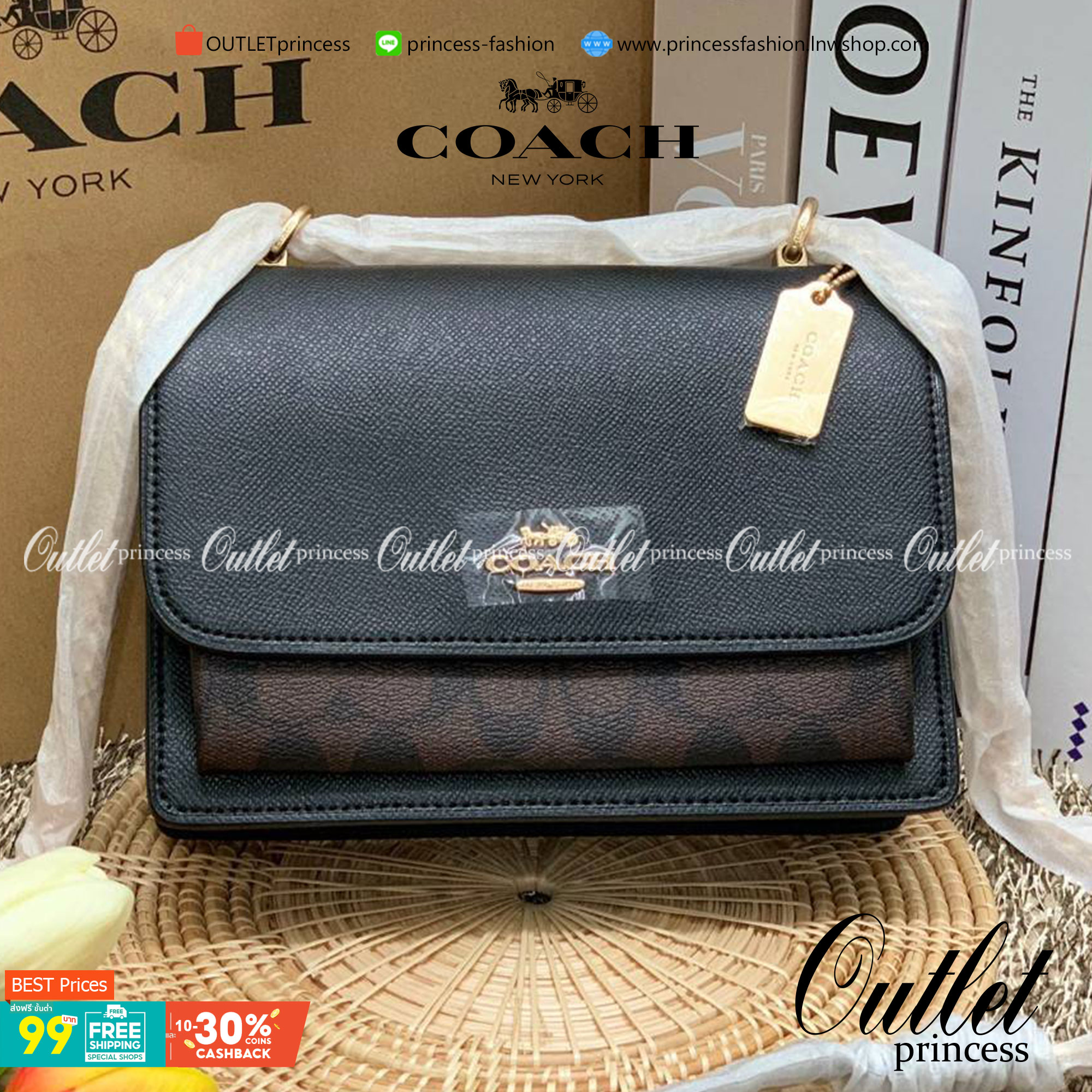 พร้อมส่งถึง8สี ห้ามพลาดค่ะ! COACH KLARE CROSSBODY BAG ((91019//91174//90400//1424//90635)) พร้อมส่งที่ไทย กระเป๋าสะพายครอสบอดี้ร์หรือสามารถทบเป็นสายคู่คล้องไหล่ได้ด้วยค่ะ หนังแท้ แต่ละสีทำลายหนังได้สวยงามแตกต่างกันออกไปนะคะ ✔️ห้อยด้วยป้ายแบรนด์แบบโ
