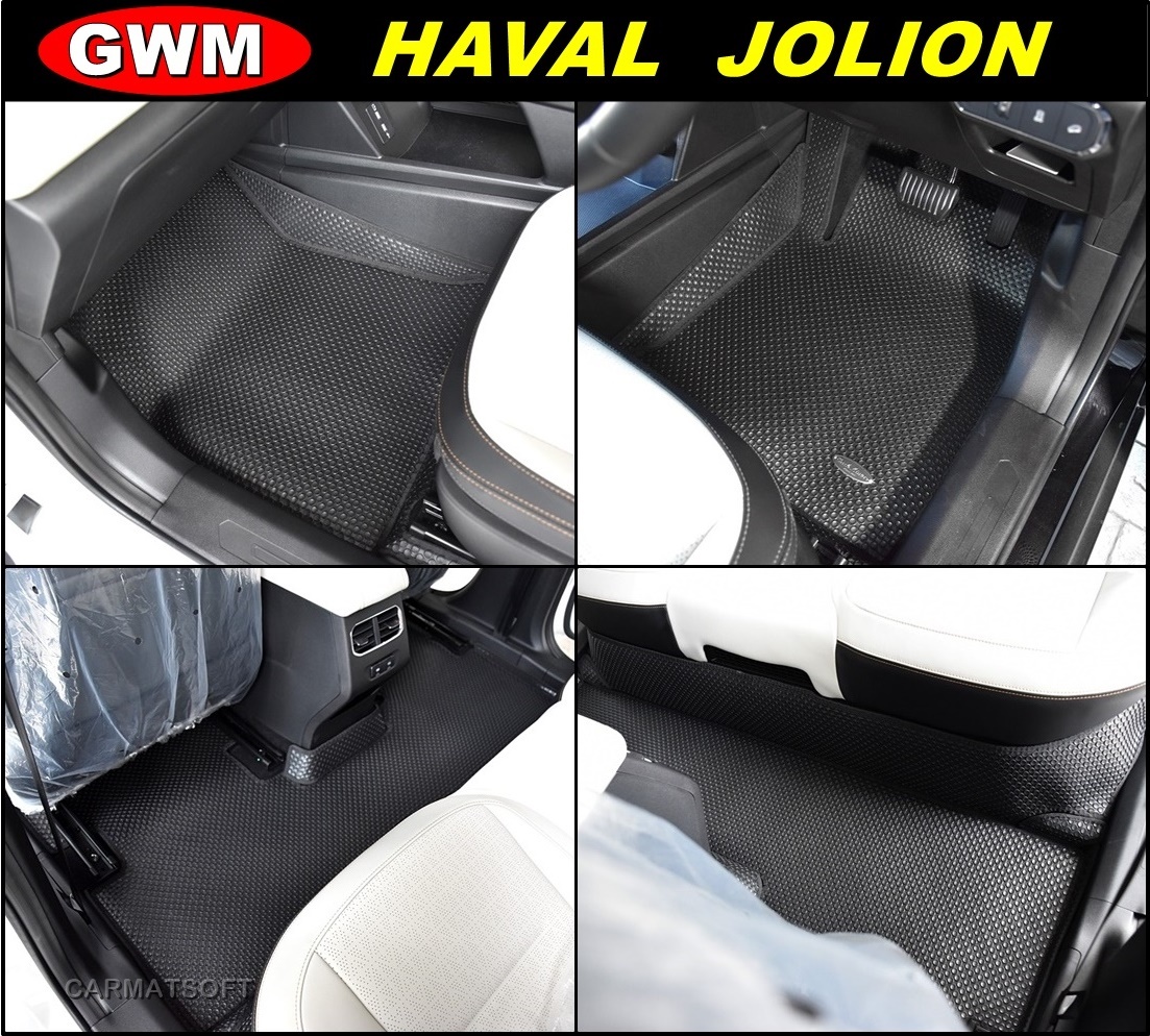 พรมปูพื้นรถยนต์ GWM HAVAL JOLION (2021-27) พรมกระดุมเม็ดเล็กpvc เข้ารูป ตรงรุ่นรถ เต็มคัน