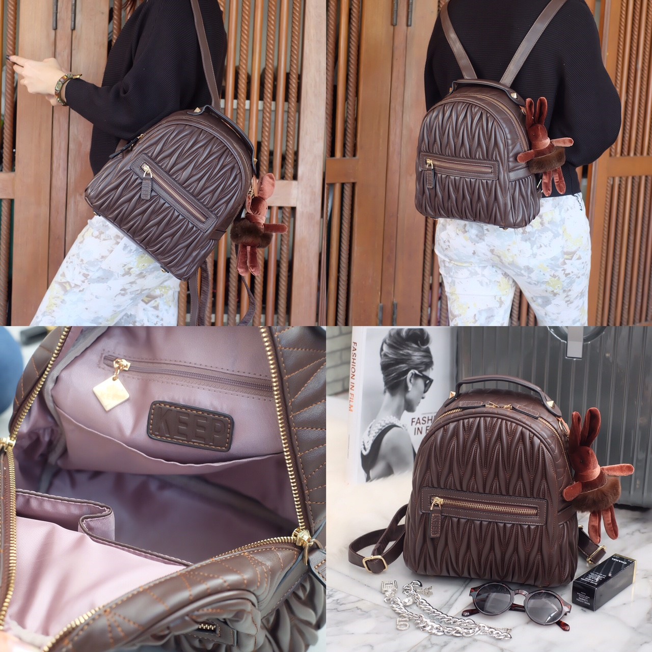 ฮิต!! จนต้อง ทำสีเพิ่ม 🌈🌈 KEEP ' Paris ' backpack 🎒👟 เป้ หนังแกะแท้ ระดับตำนาน ที่ครองใจสาวๆ เป็นอันดับหนึ่ง งานดี งานคุ้ม ต้องใบนี้เลย =>> กระเป๋า หนังแกะแท้เนื้อดี งาน handmade เย็บแบบฝีมือต่อฝีมือ เพิ่อให