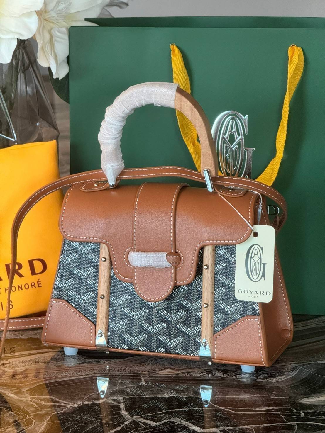 พร้อมส่ง 6 สี Goyard Saïgon Structuré Mini Bag / Saigon Bag กระเป๋าถือ/สะพาย เกรดออริ สลับแท้ 1:1 ใช้ต่างประเทศได้ ภาพถ่ายจากงานขายจริง