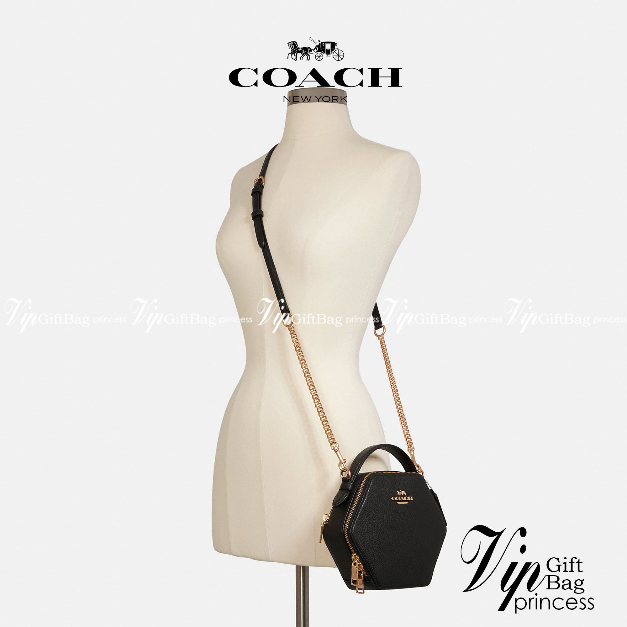COACH HEXAGONAL CROSSBODY C5786 พร้อมส่งที่ไทย
