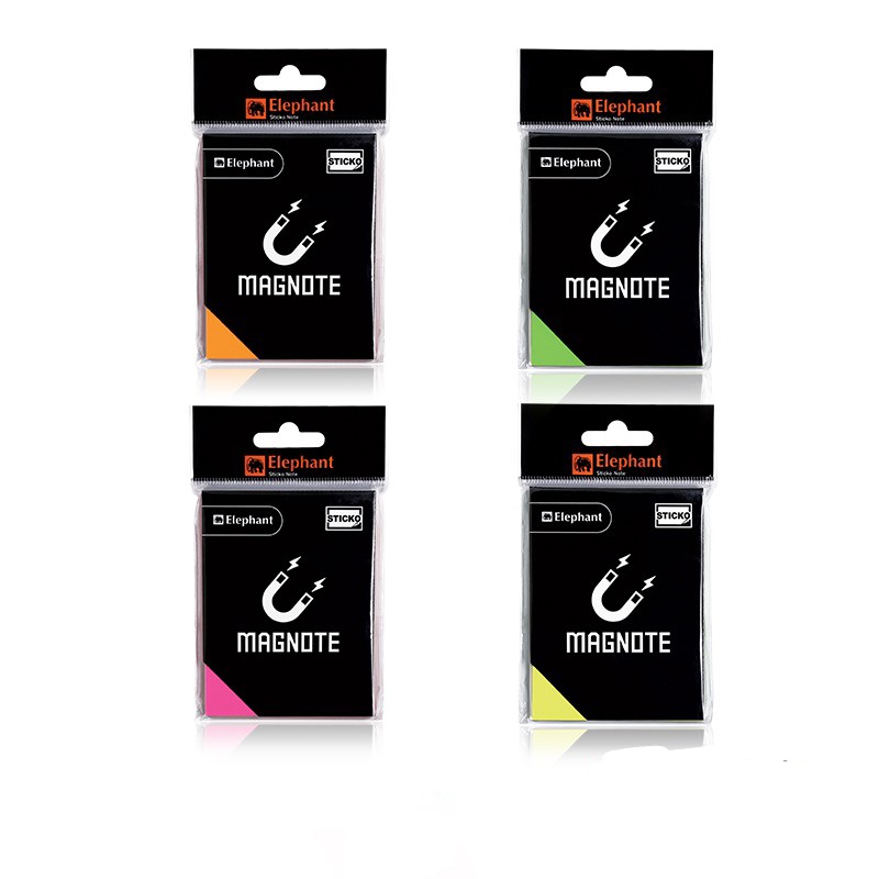 กระดาษโน๊ตแม่เหล็ก ติดได้ทุกที่พื้นผิว ตราช้าง ขนาด 3×4 นิ้ว