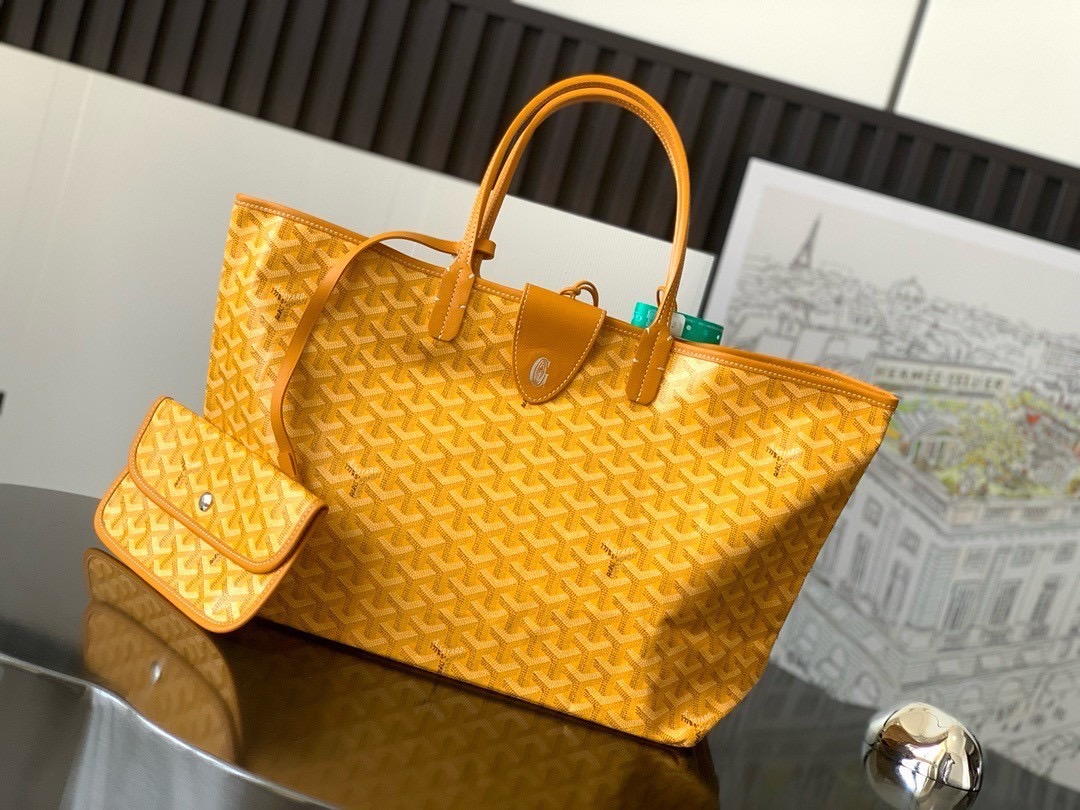GOYARD PM TOTE BAG กระเป๋าทรงโท้ทใบใหญ่ หนังแท้สวยเป๊ะ เกรดท็อปออริ สลับแท้ 1:1 เกรดดีสุด ใช้ต่างประเทศได้ ผ่านทุก ตม.