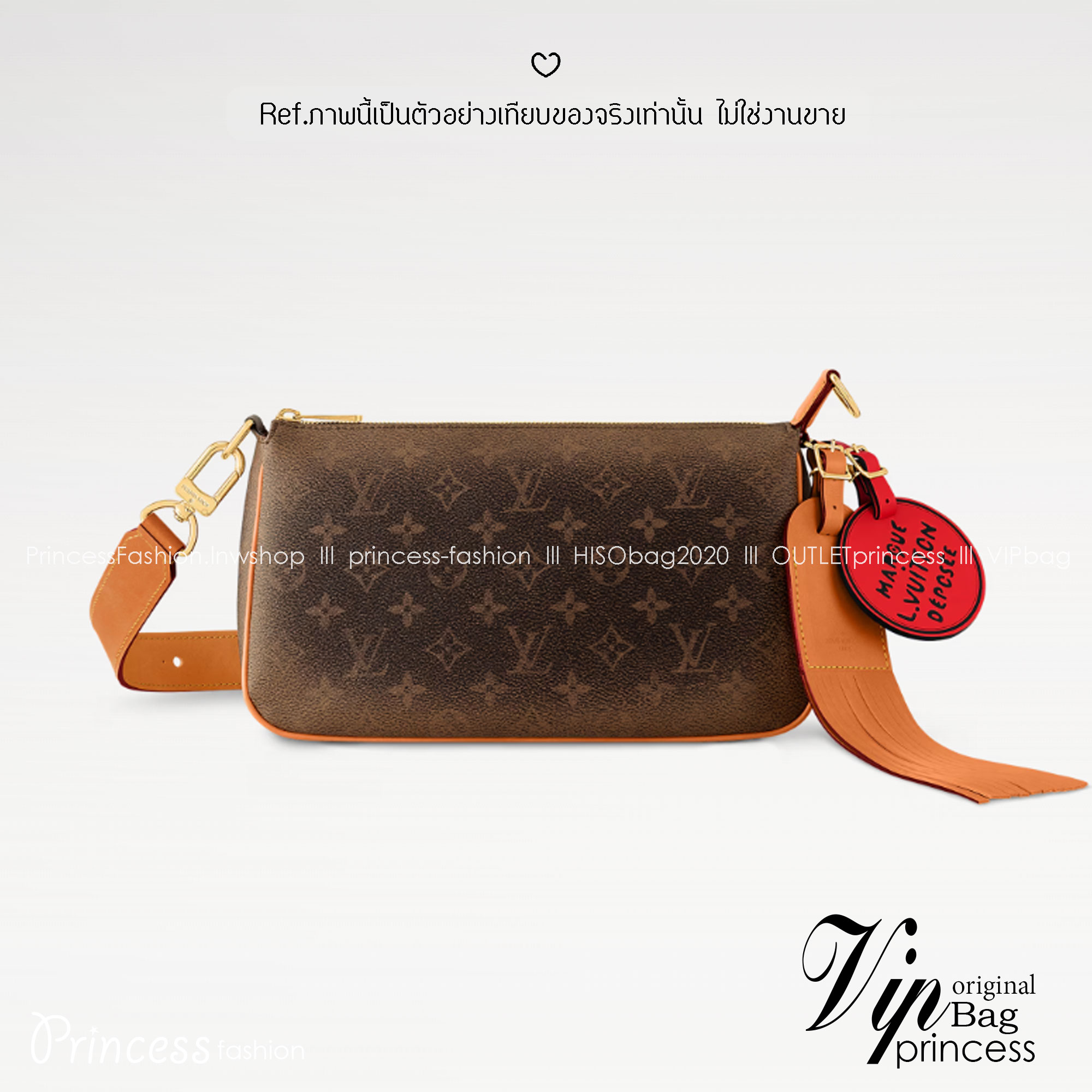 LV Pochette Accessoire XL Bag Monogram Canvas Aged leather trim กระเป๋าสะพายทรงพอชรุ่นใหม่ แคนวาสแต่งเก่า คลาสสิกและเท่มากๆ