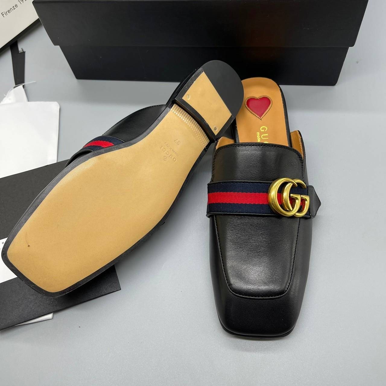 GUCCI sandals fullboxset งานหนังแท้ ภาพสินค้าจริง พร้อมส่งที่ไทย