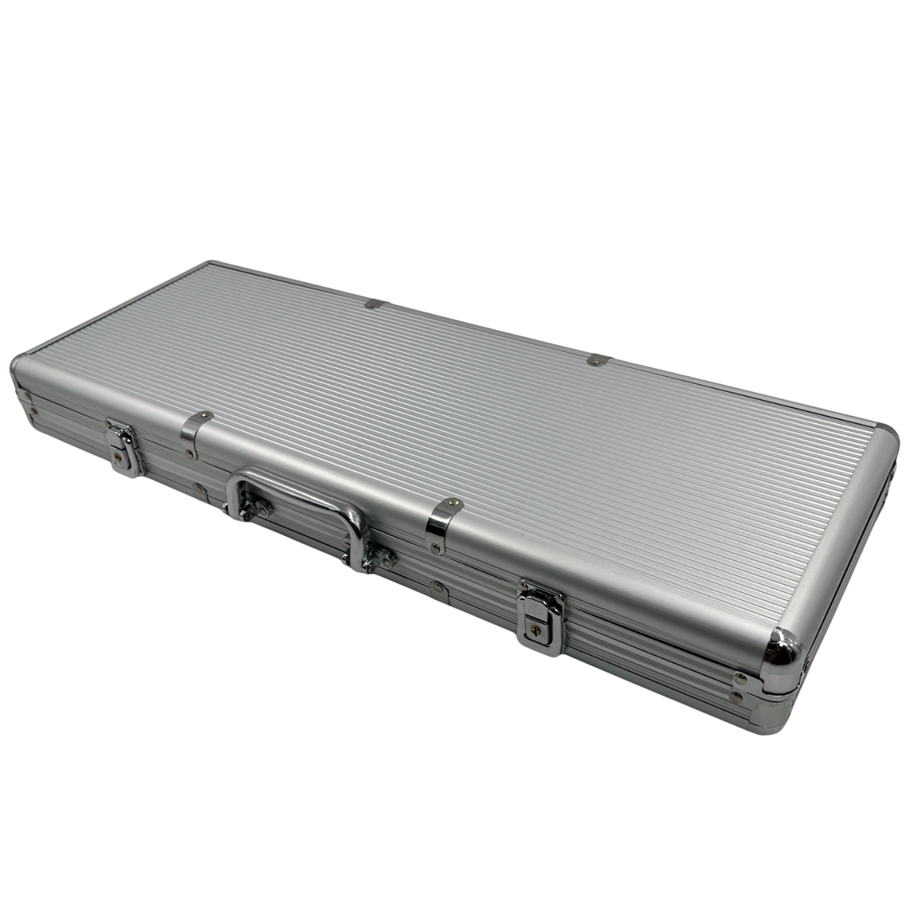 ชุดชิปโป๊กเกอร์เกรดพรีเมี่ยมพร้อมกระเป๋าแบบบางใส่ชิปสีเทาขนาดบรรจุ 500 ชิป ชุด 2