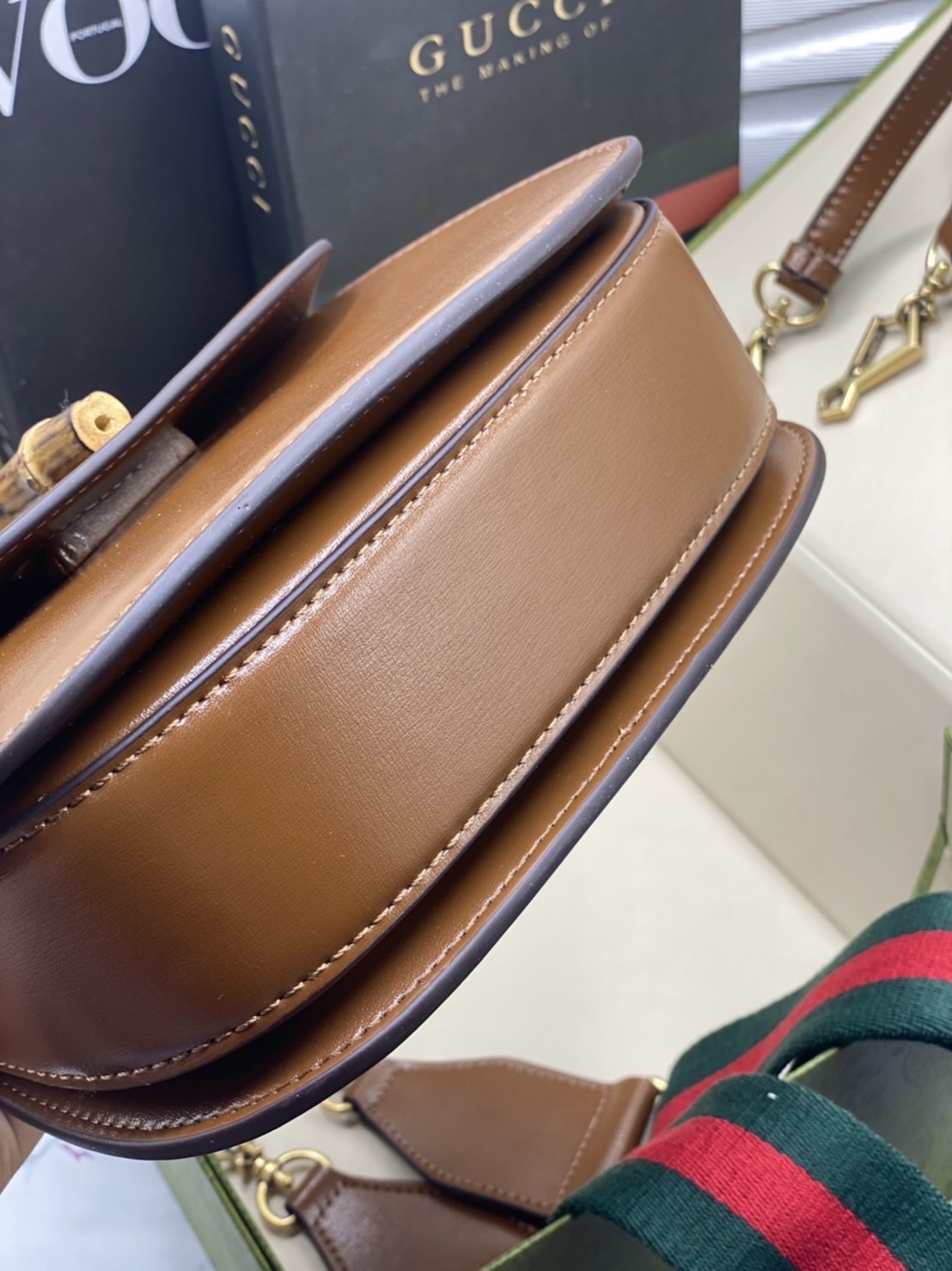 หนังแท้ Gucci Bamboo 1947 small top handle bag พร้อมส่งที่ไทย