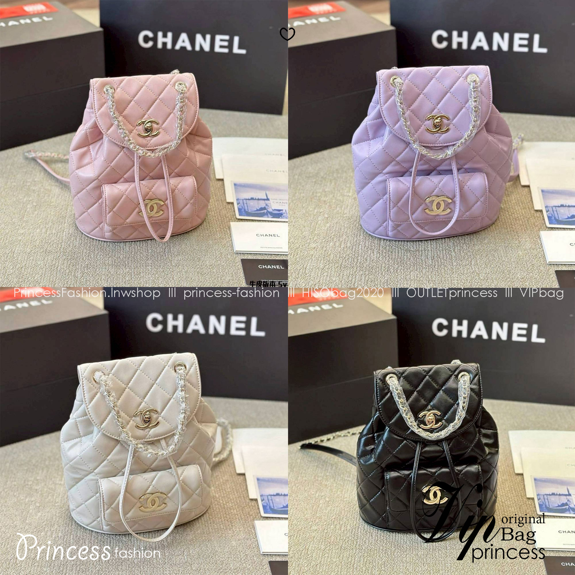 Chanel Duma Backpack กระเป๋าเป้ ไซส์น่ารัก สีพาสเทลสุดคิ้ว รูปทรงทันสมัยหนังเรียบสัมผัสนิ่ม ดีเทลความสวยมากมาย