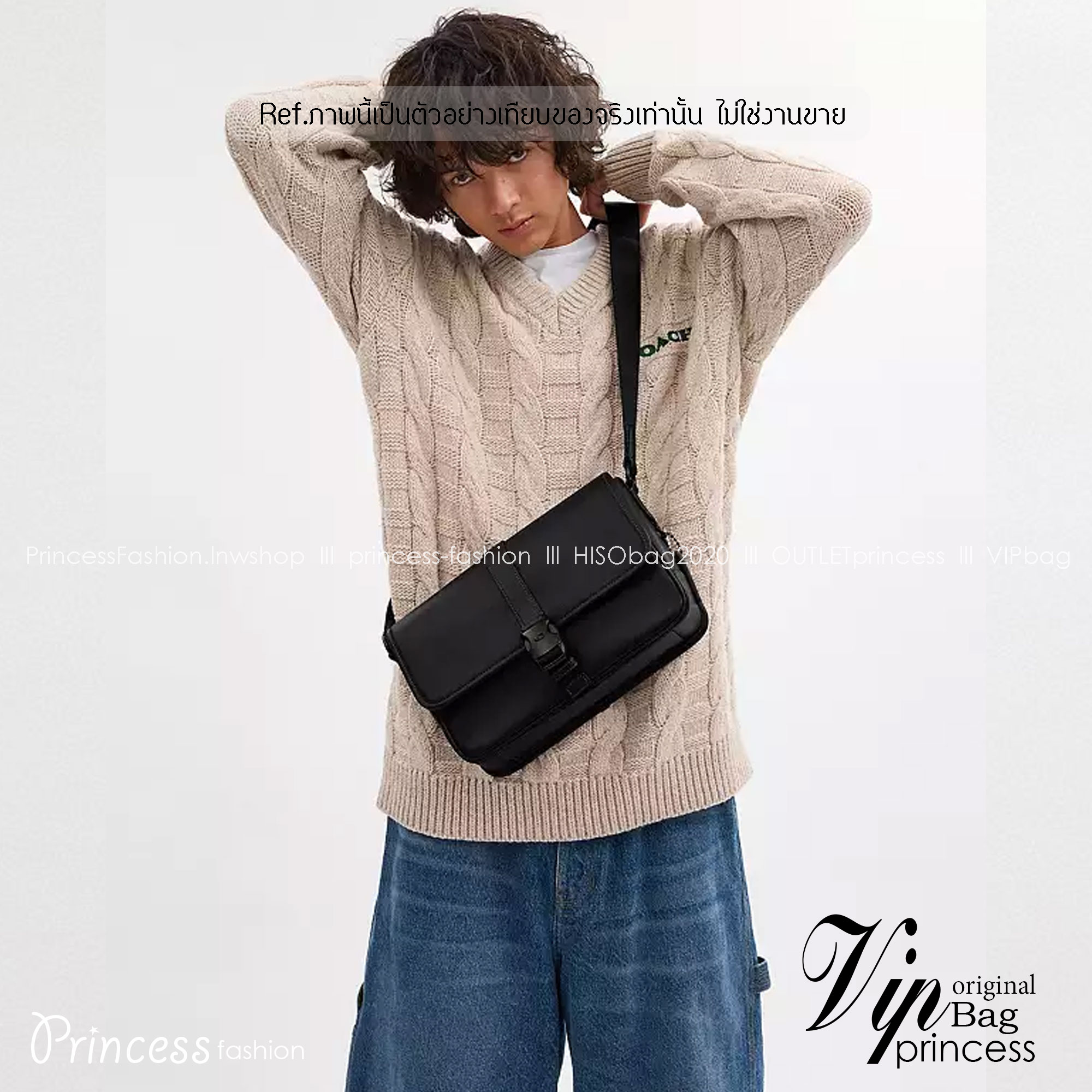 COACH CU202 LEAGUE MESSENGER BAG IN SIGNATURE CANVAS กระเป๋าสะพายทรง messenger สุดฮอต ที่ดีไซน์รูปแบบให้สปอร์ตขึ้น และหรูขึ้น แต่ยังคงคลาสสิค ขนาดใบใหญ่กำลังดี