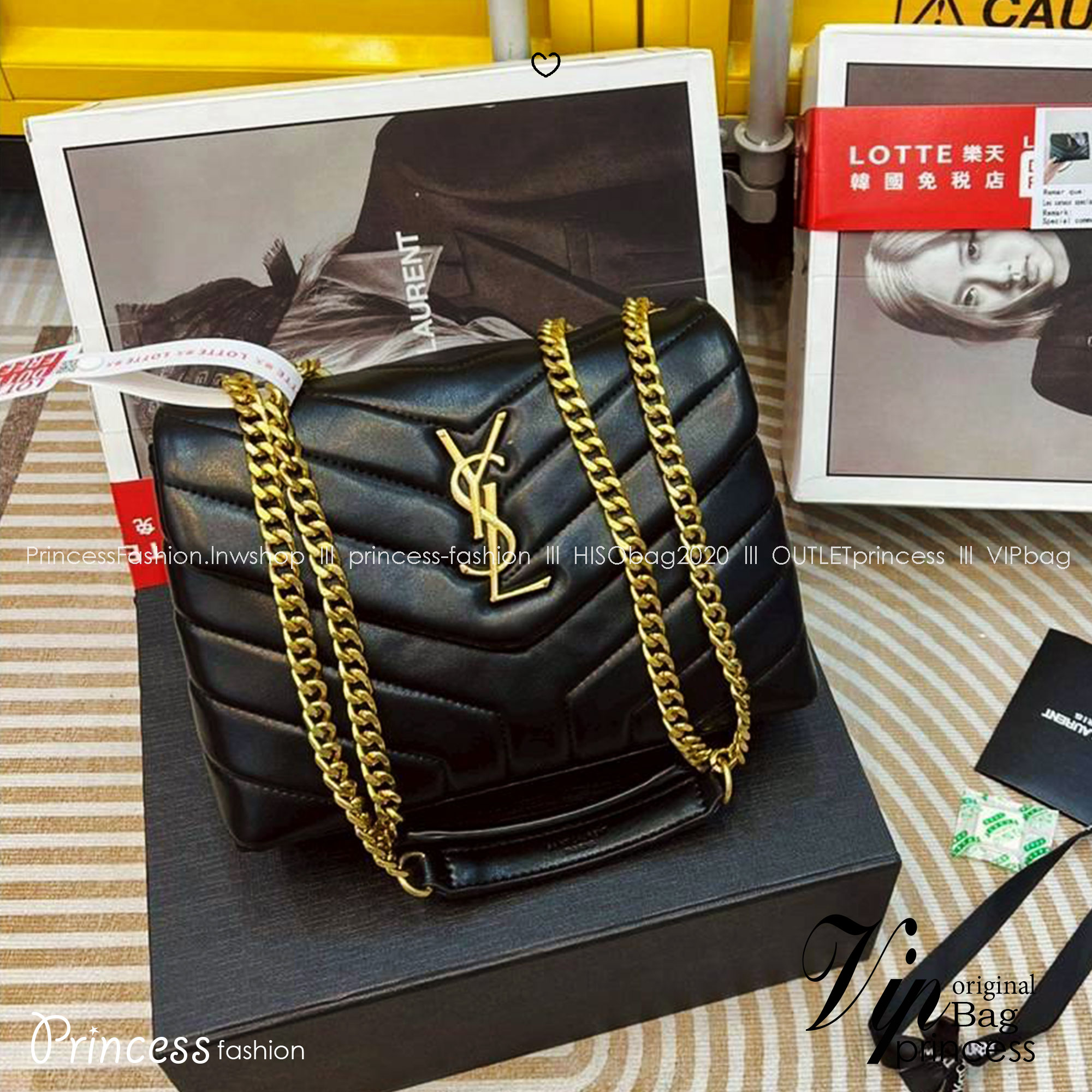 YSL LOULOU Mini Bag กระเป๋าสะพายทรงสวยสุดหรูทรงสวยคลาสสิก รุ่นขายดี ใช้ได้บ่อยไม่มีเบื่อ ดีไซน์เรียบหรู ออกแบบมาให้ใช้งานได้สะดวกด้วยกระดุมแม่เหล็ก