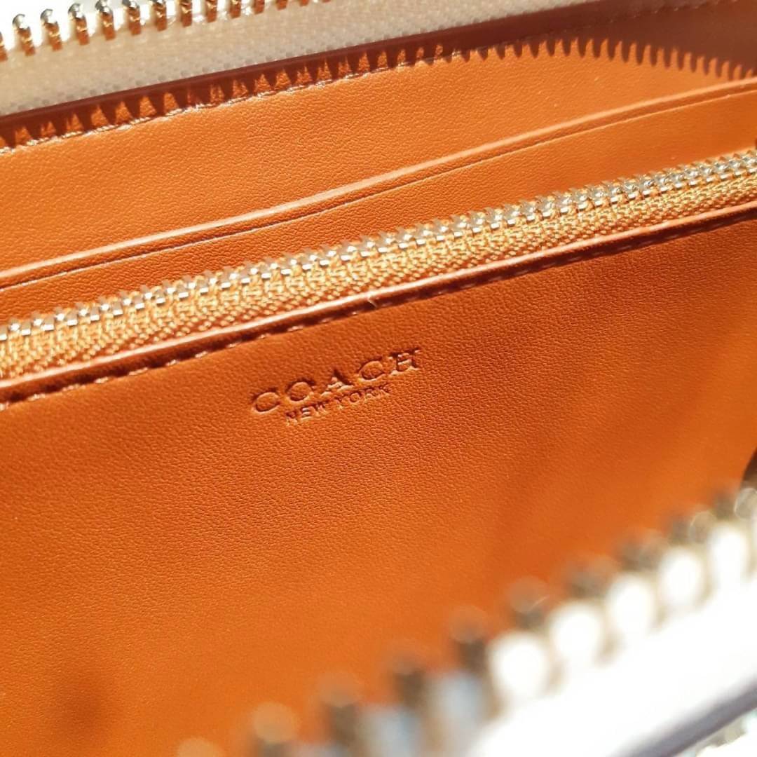 ของแท้ 💯% COACH 69832 ACCORDION ZIP WALLET WITH MEADOW PRAIRIE PRINT กระเป๋าสตางค์ใบยาวซิปรอบ ลายดอกไม้น่ารักมากเว่อร์!! 🌸🌼🌺💐