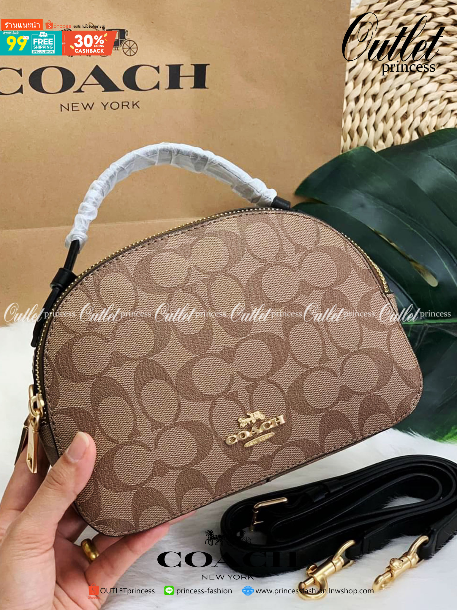 COACH SERENA SATCHEL CROSSBODY BAG กระเป๋าทรงโดมเล็ก น่ารัก แต่ใส่ของได้จุเลยทีเดียว!! มี2ช่องซิปหลัก ช่องค่อนข้างกว้าง สามารถใส่กระเป๋าเงินใบกลางได้;ของจำเป็นอื่นๆได้ครบเลยค่ะ มีช่องเล็กให้ใส่ของจุกจิก ด้านหลังมีช่องเล็กให้อีกช่องค่ะ พร้อมสายยาวถอดออกได้