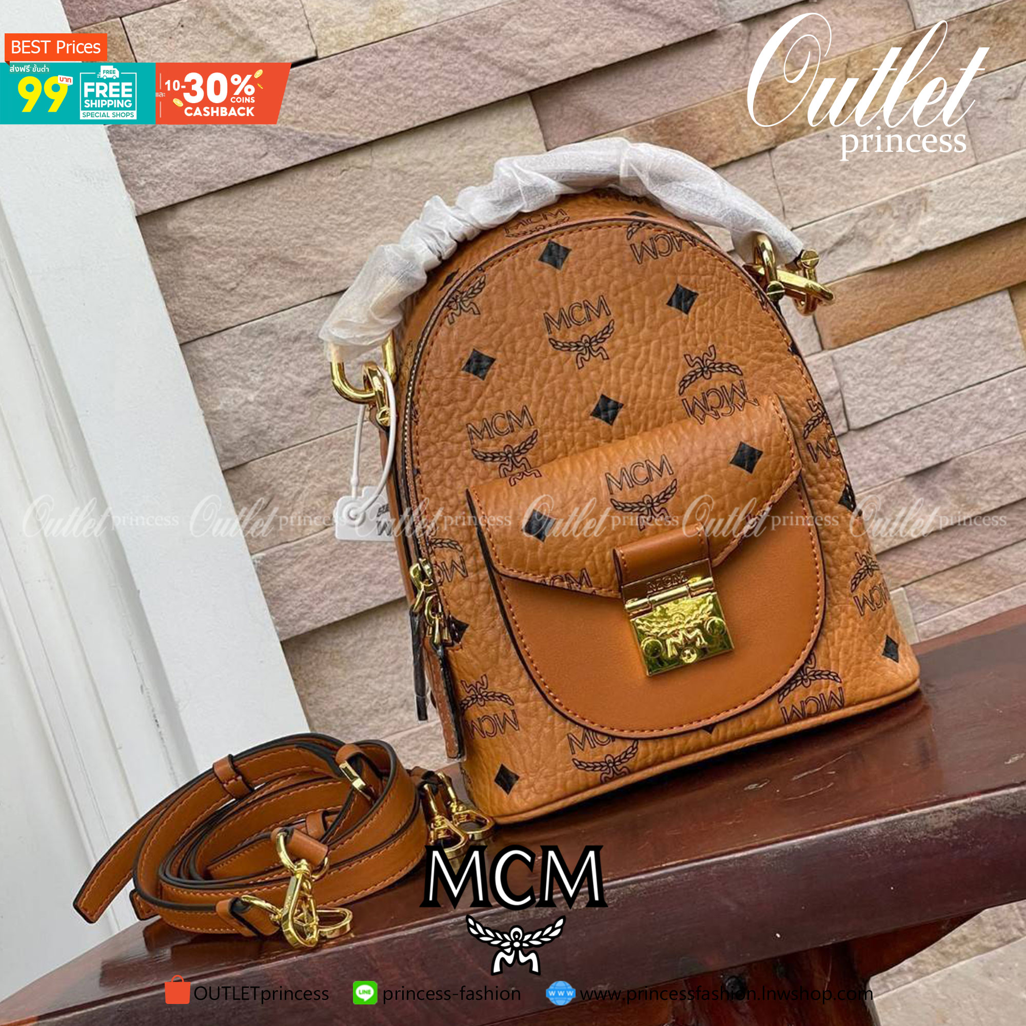 M.C.M Stark X-Mini backpack เป้ไซซ์จิ๋วสุดชิค โดดเด่นด้านการใช้งาน เอาอยู่ทุกสถานการณ์ กระเป๋าเป้ไซส์มินิรุ่นนี้ผสมผสานลวดลายเอกลักษณ์ของ M.C.M เข้ากับหนังและผ้าแคนวาสเคลือบผิวได้อย่างสวยงามค่ะ