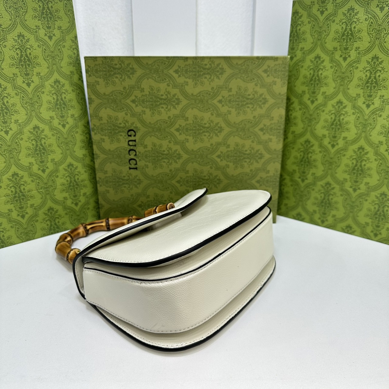 GUCCI BAMBOO 1947 TOP HANDLE BAG กระเป๋าถือ/สะพาย มือจับลายไม้ไผ่หรูหรา เกรดออริ สลับแท้ 1:1 ใช้งานต่างประเทศได้