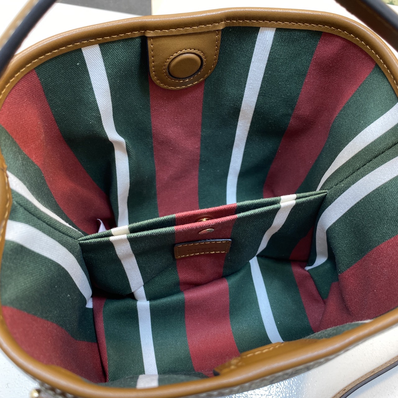 GUCCI BUCKET BAG / Gucci Supreme Vintage Monogram Canvas Bucket Bag กระเป๋าทรงบัคเก็ตวินเทจงานแบรนด์หรู เกรดออริ 1:1 สลับแท้ งานสวยตามรูป ใช้งานต่างประเทศได้