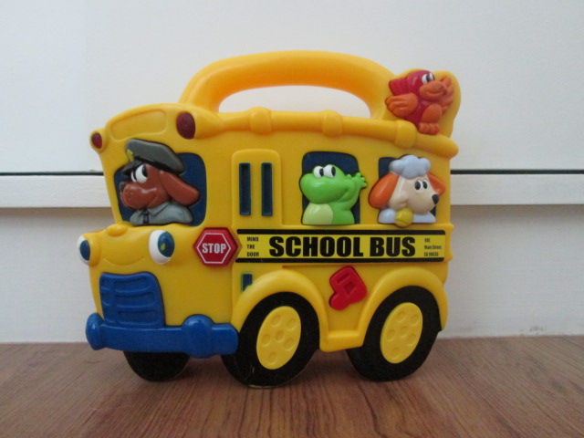 Navy Star Musical School Bus ของเล่นมือสอง