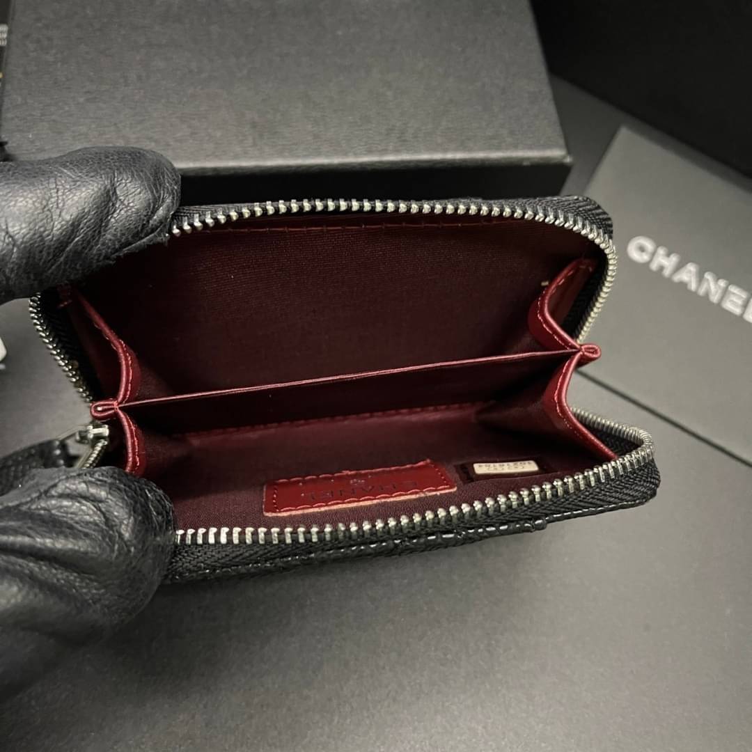 Chanel Wallet / Chanel Card Holder Zippy / Chanel Coin Zippy กระเป๋าสตางค์ชาแนลใบสั้น กระเป๋าใส่บัตร ใส่เหรียญ ภายในตามรูป เกรดออริจินอล ภาพถ่ายจากงานขายจริง ใช้งานต่างประเทศได้