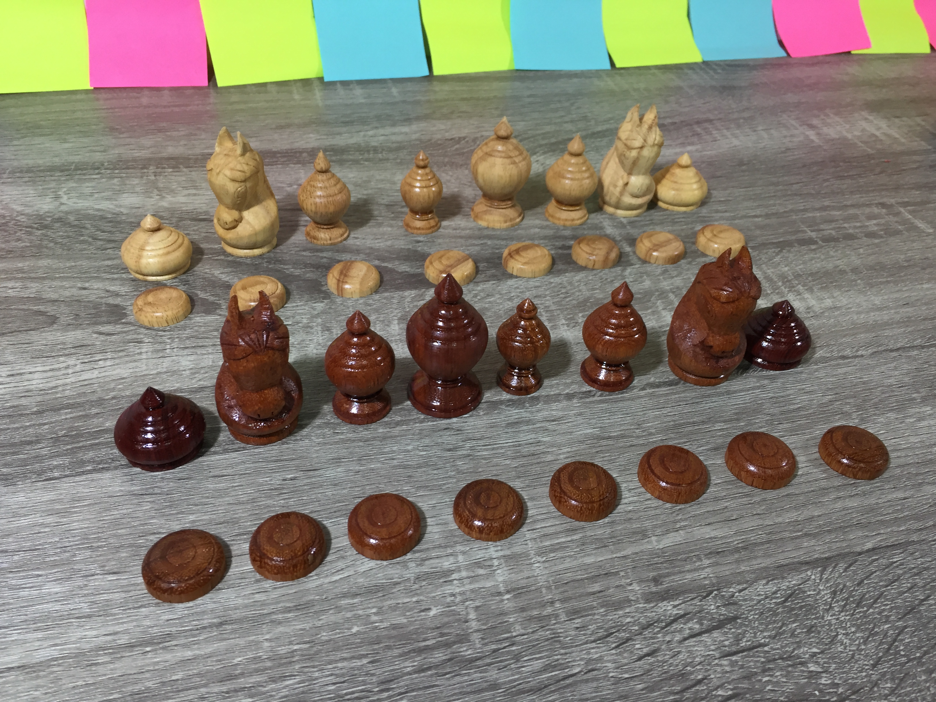 ตัวหมากรุกชุดนกุล (ขุนสูง 6cm.ฐาน 2.6cm.)