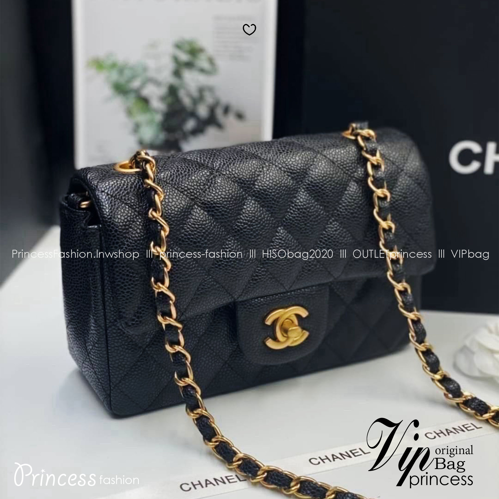 ORI หนังแท้ | Chanel Classic Flap Bag กระเป๋าสะพายรุ่นคลาสสิก สวยหรูอะไหล่สีทองสวยงาม 🤍 เกรดออริจินอล