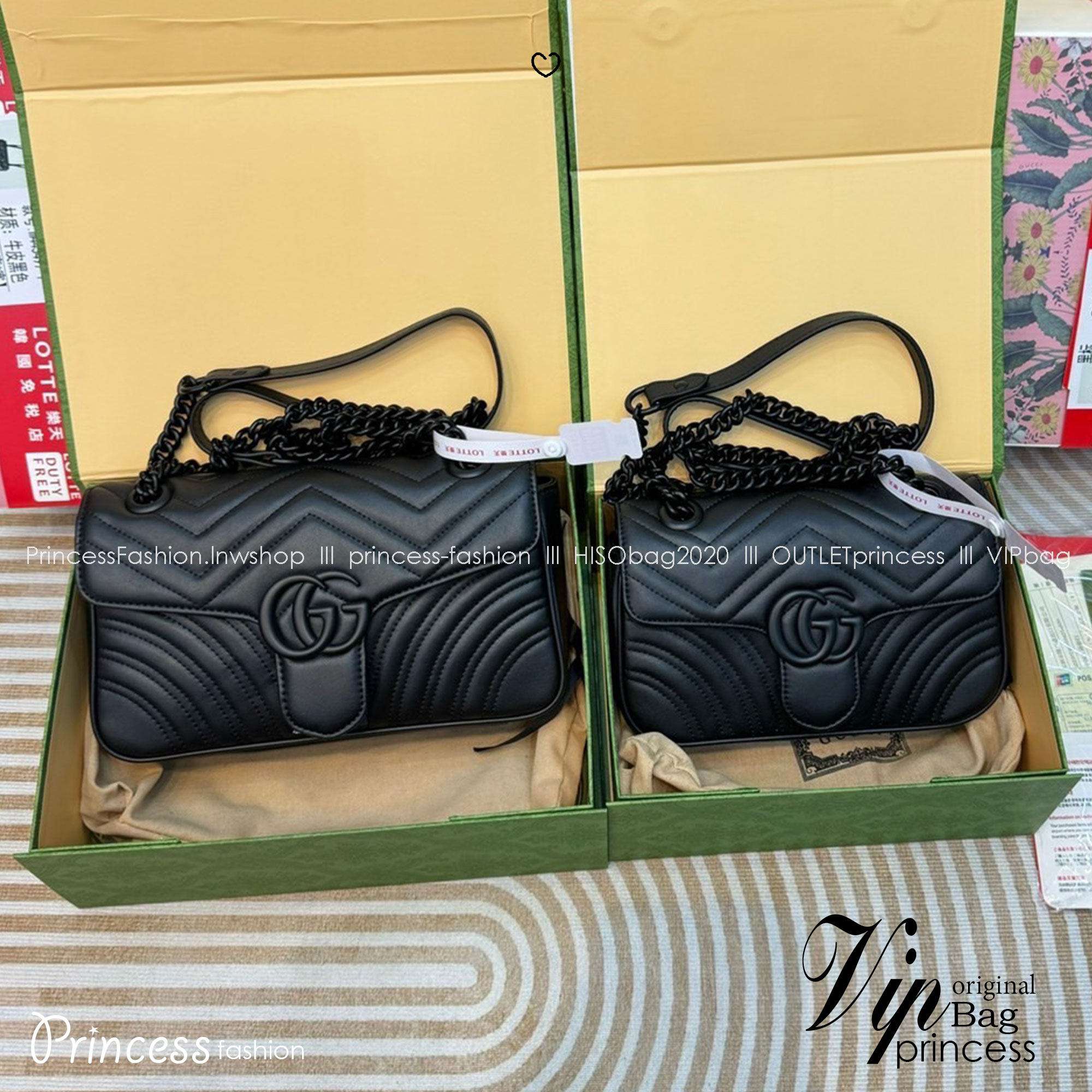 GUCCI GG Marmont small shoulder bag 🖤 กระเป๋าสะพายข้างรุ่นคลาสสิค ดีไซน์ใหม่ อะไหล่ดำ สะพายขับผิว ดูแพง อัพลุคได้สบายๆ เปิด-ปิดด้วยตัวกดล็อคแน่นหนา ด้านหลังดีไซน์รูปหัวใจ 🖤