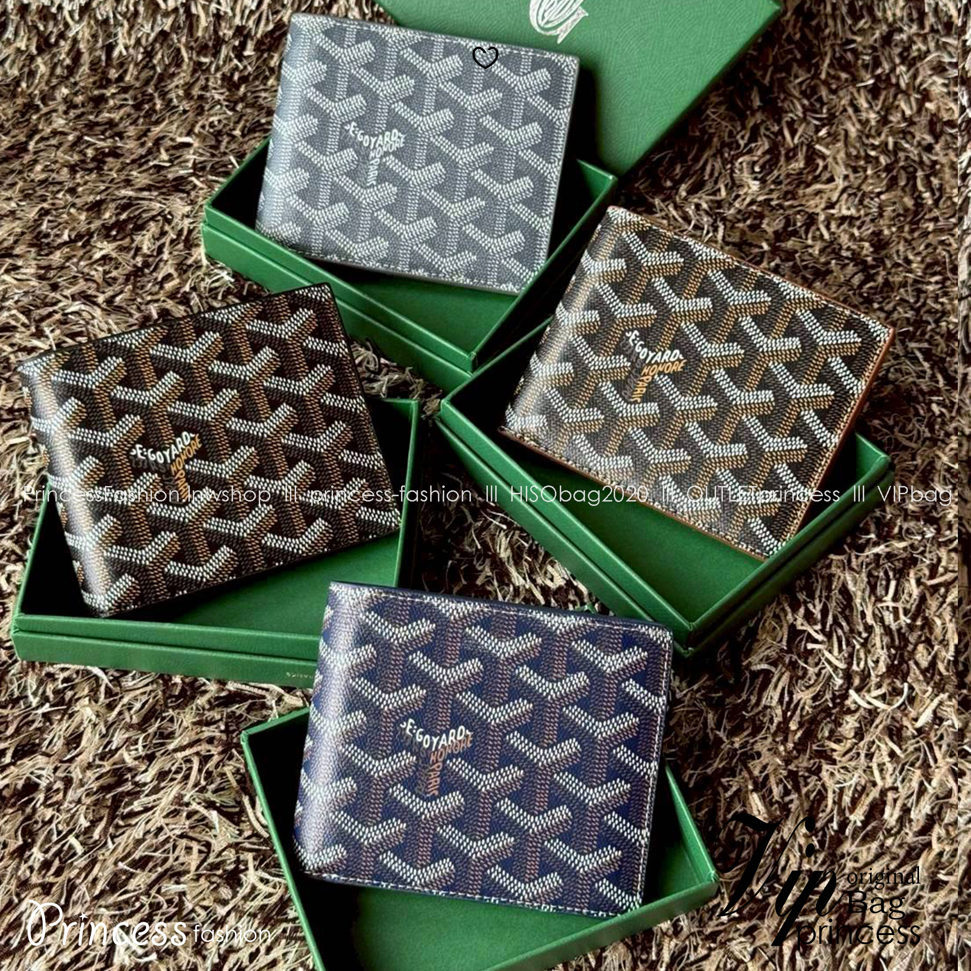 ORI หนังแท้ | Goyard Victoire Wallet กระเป๋าสตางค์ Victoire ขนาดกะทัดรัดและเหมาะสําหรับการจัดสำหรับการ์ดและธนบัตร ลวดลายสุดคลาสสิคของกระเป๋าเป็นเอกลักษณ์ที่ทุกคนจดจำได้
