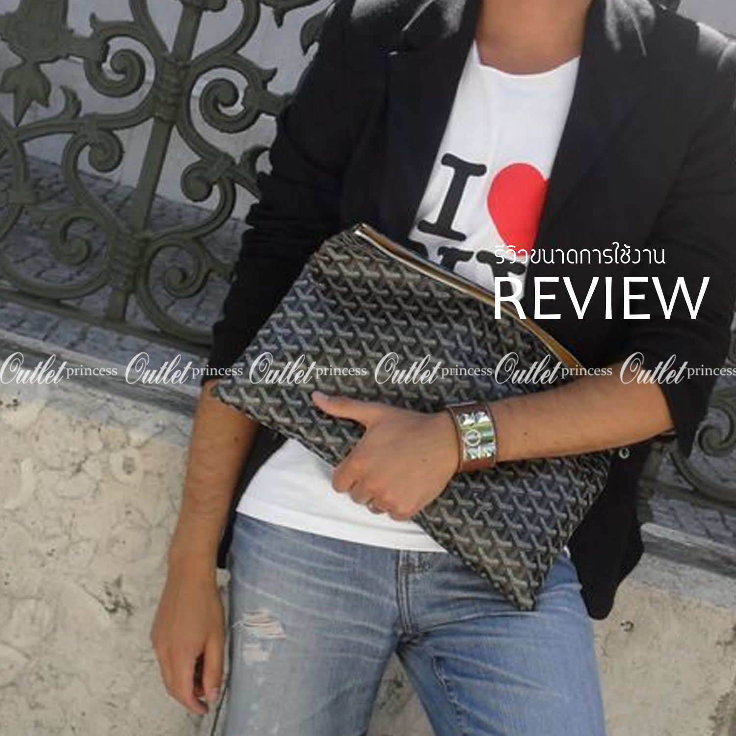 VIP GIFT 】GOYARD Clutch Bag รุ่นแนะนำ ดีไซน์สวยโดดเด่น ภายในโล่งกว้าง ใส่เอกสาร A4 ของใช้สัมภาระได้เยอะจุใจ น้ำหนักเบา ใช้ได้ทั้งชายและหญิง พร้อมส่งที่ไทยไม่ต้องรอพรีฯ ห้ามพลาดนะคะ!