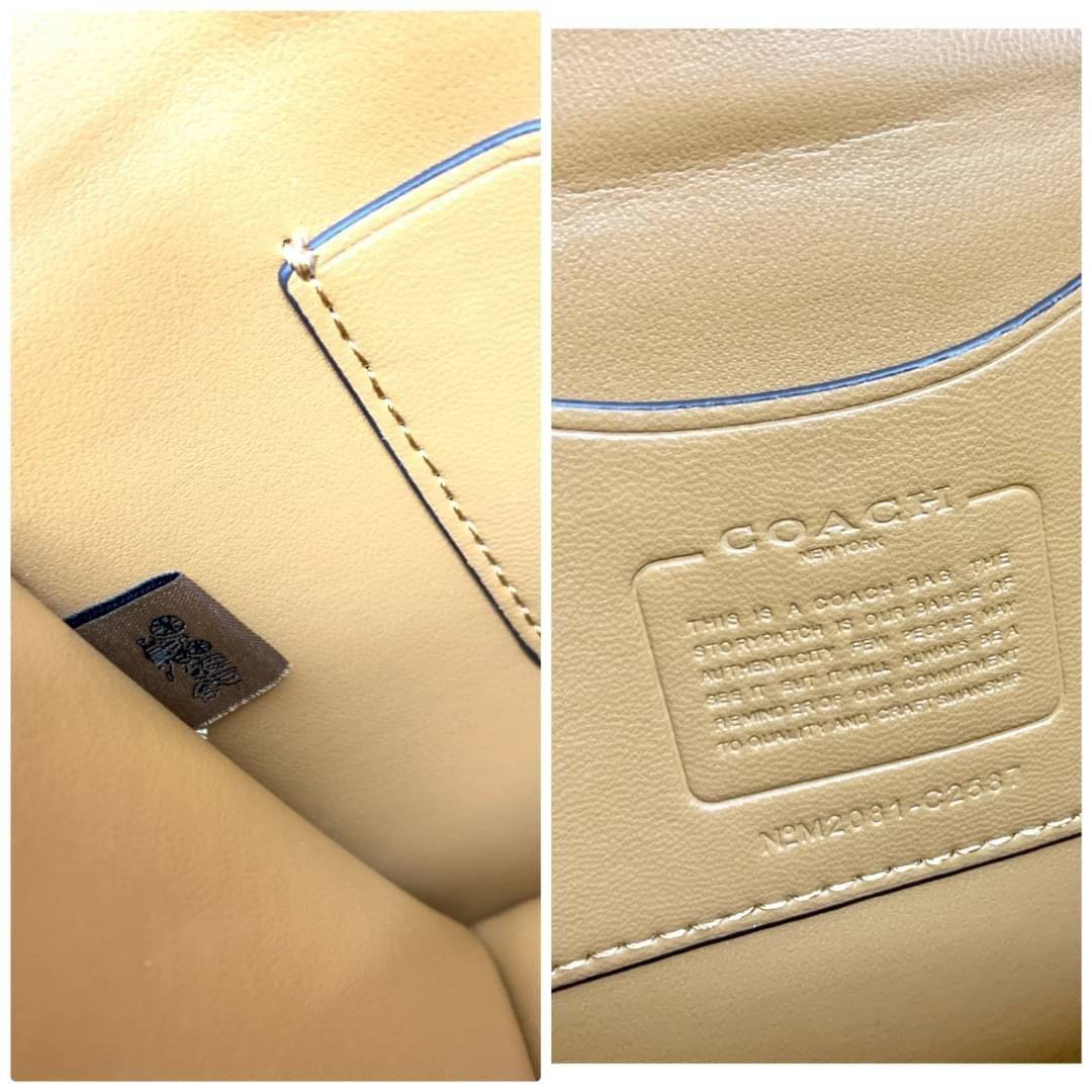 น้องสวย คุณภาพแน่นอีกแล้วจร้าา! COACH ALIE SHOULDER BAG 18 WITH WEAVING ((C2587)) พร้อมส่งความสวย! กระเป๋าสะพายครอสบอดี้ร์หรือสามารถทบเป็นสายคู่ใช้แบบหิ้วหรือคล้องไหล่ได้ด้วย หนังแท้อย่างดีสวยงามค่ะ ด้านหน้าทำหนังแบบสานได้คลาสสิคค่ะ