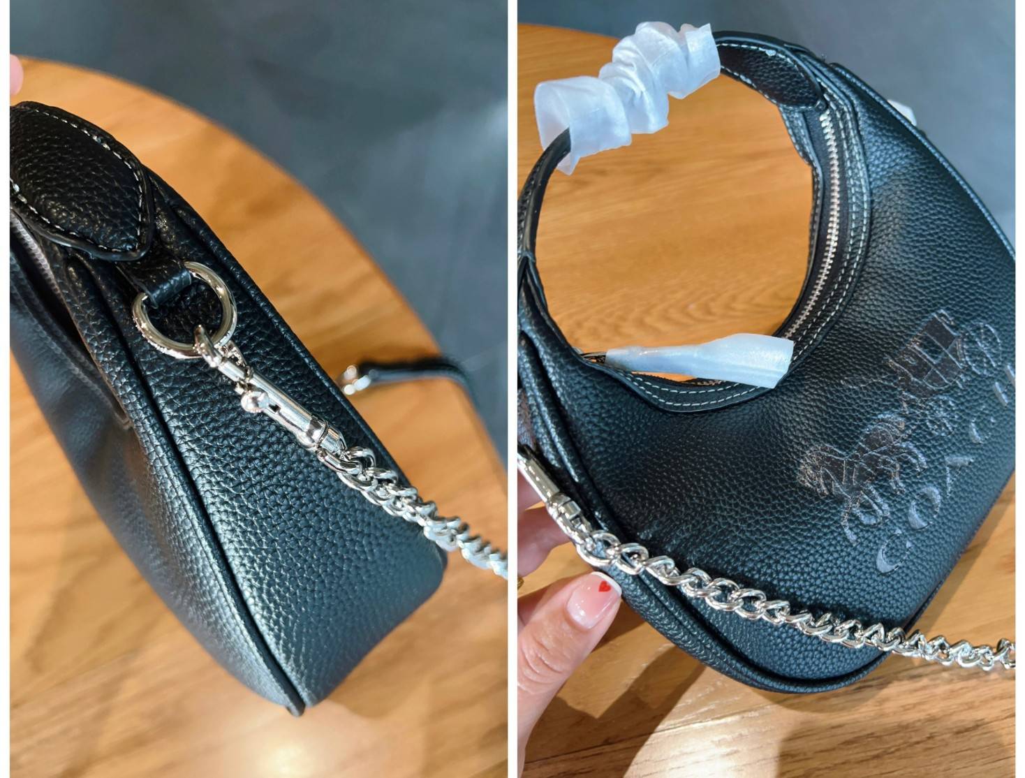 COACH CARMEN MINI CROSSBODY BAG กระเป๋ารูปทรงพระจันทร์โค้งมน น่ารักน่าใช้มากๆ!! เกรดท็อปออริ เกรดดีสุด สลับแท้ 1:1 ใช้ต่างประเทศได้