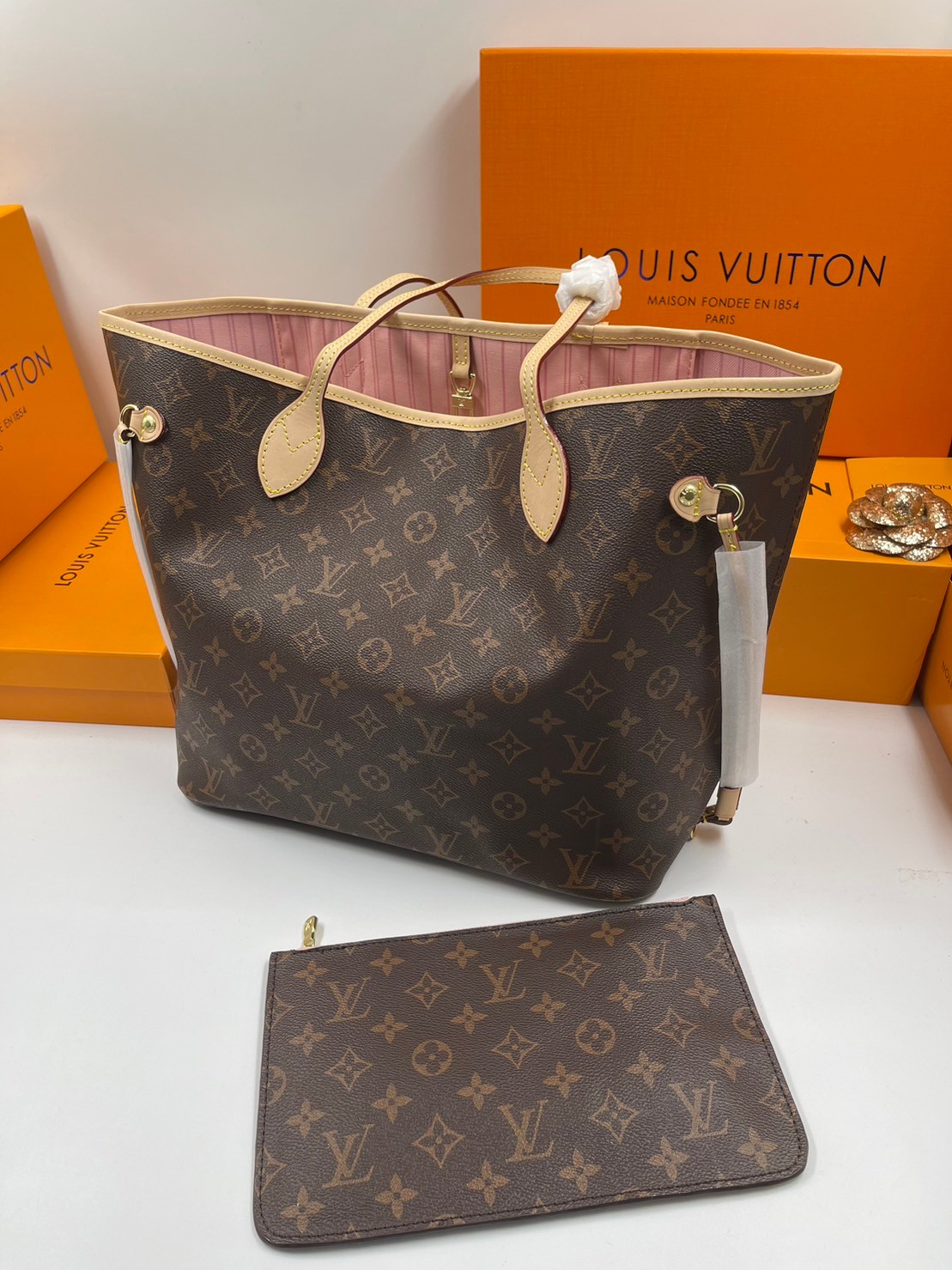 LV Neverfull GM Monogram 36cm / LV Shopping Bag พร้อมส่ง 4 สี **สินค้าเกรดออริจินอล 1:1 สลับแท้ ใช้งานต่างประเทศได้