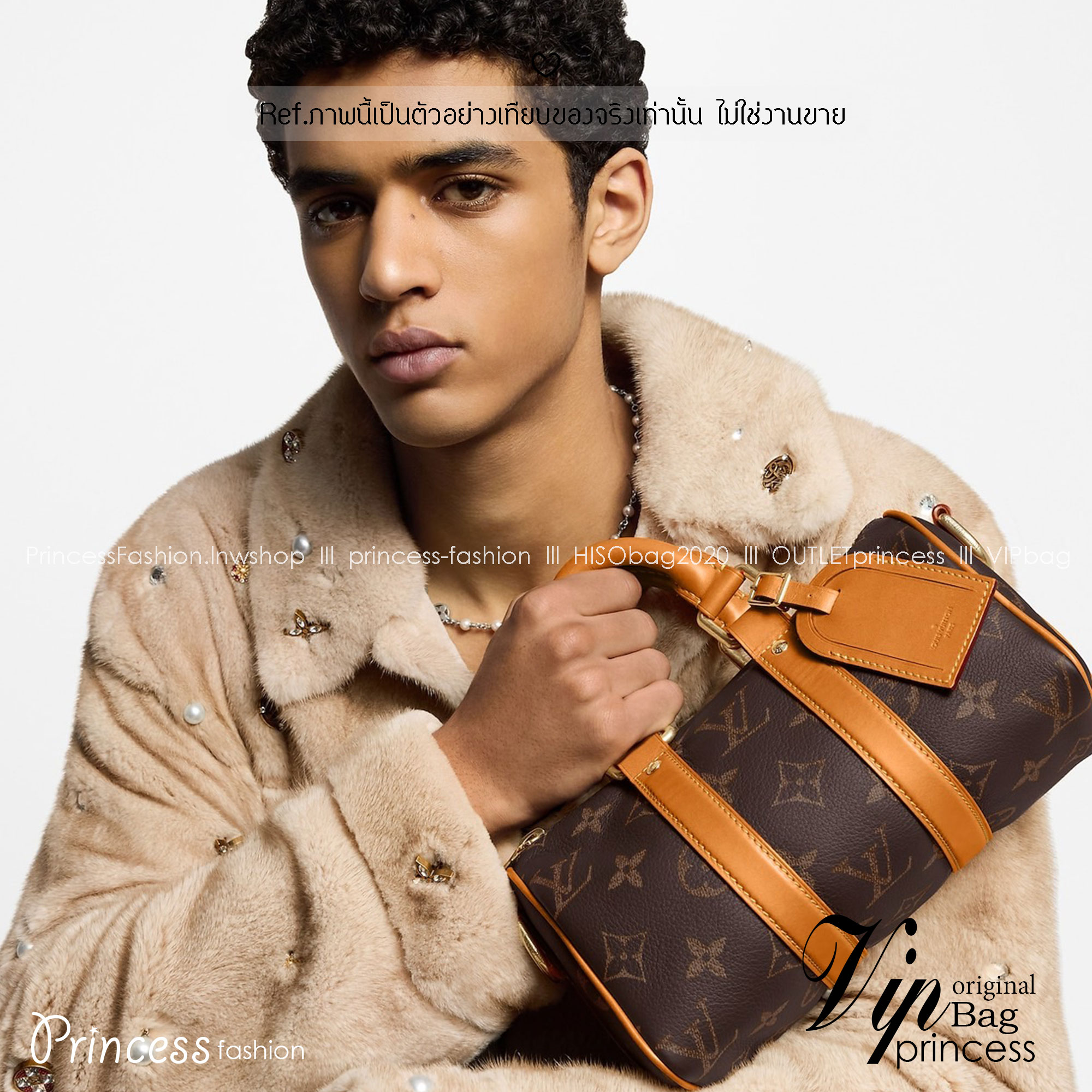 LV Keepall Bandoulière 25 Bag Monogram Canvas กระเป๋าสะพายทรงหมอนวินเทจสุดคลาสสิค ดีเทลเป็นเอกลักษณ์ เรียบหรู