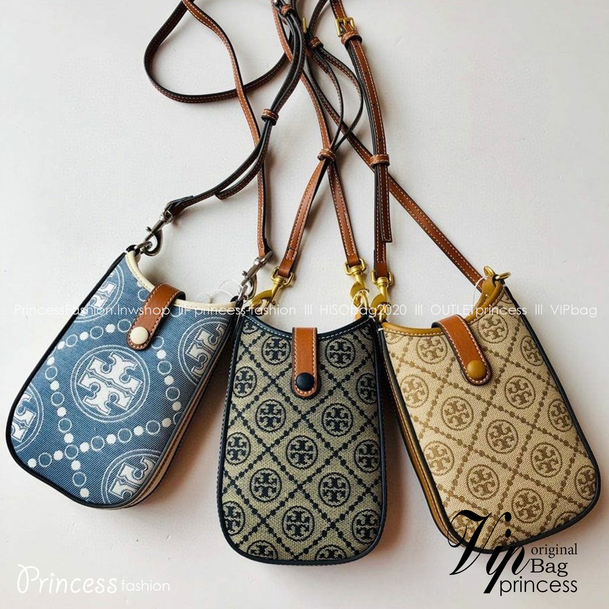 Tory Burch T Monogram Phone Crossbody / Tory Phone Bag พร้อมส่ง กระเป๋าใส่โทรศัพท์ สวยคม ด้านหลังมีช่องใส่บัตร