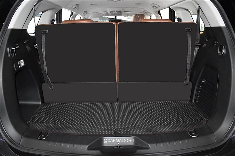 ยางปูพื้นรถยนต์ ISUZU MU-X 2021 พรมกระดุมเม็ดเล็ก สีดำ เข้ารูปตรงรุ่น เต็มคัน