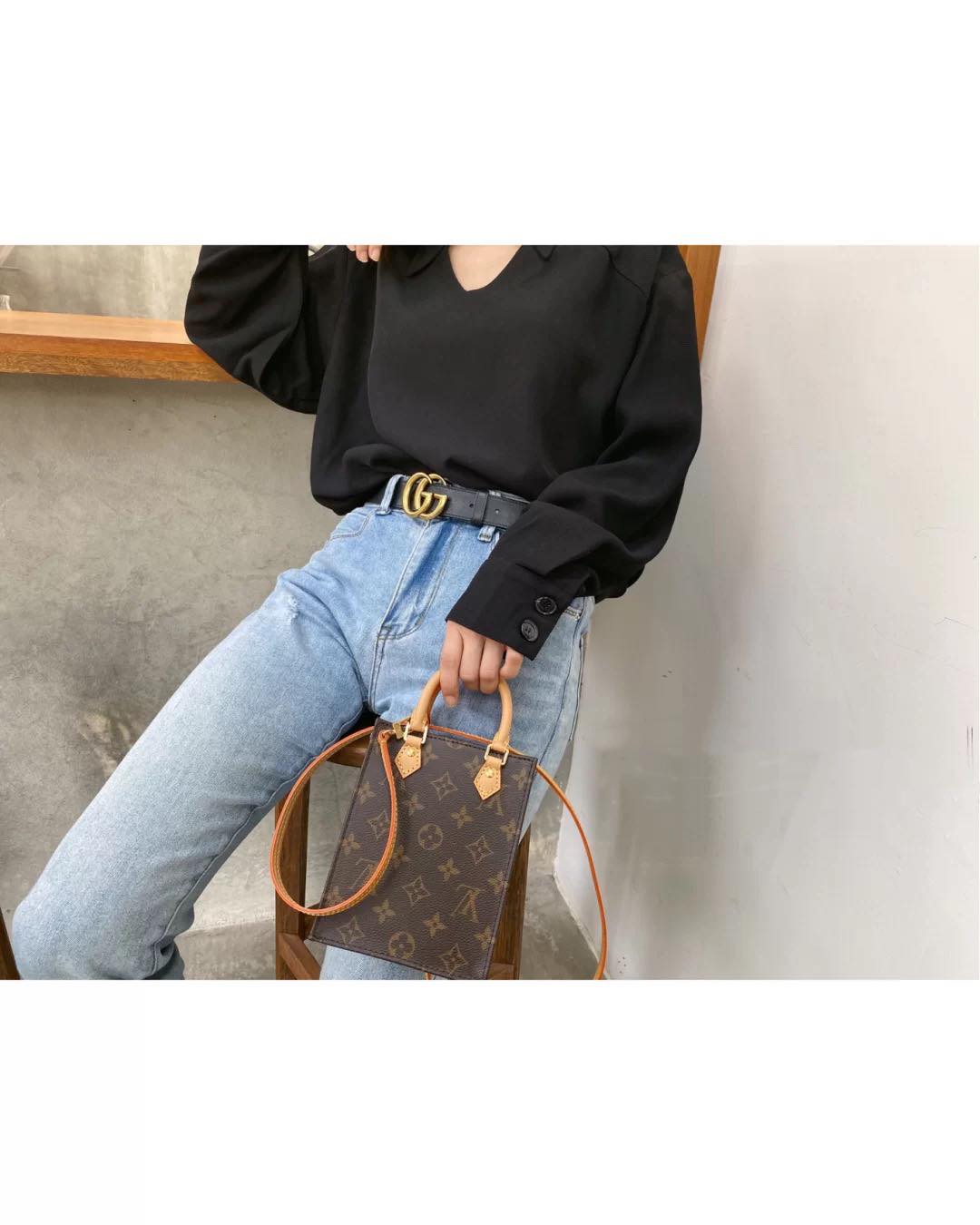 LV Petit Sac Plat / LV MINI TOTE เกรดใช้งานสลับใบจริงได้ เทพออริจินอล เนื้องานสวยงาม หนังแท้ ภาพสินค้าถ่ายจากงานขายจริงใช้งานต่างประเทศได้