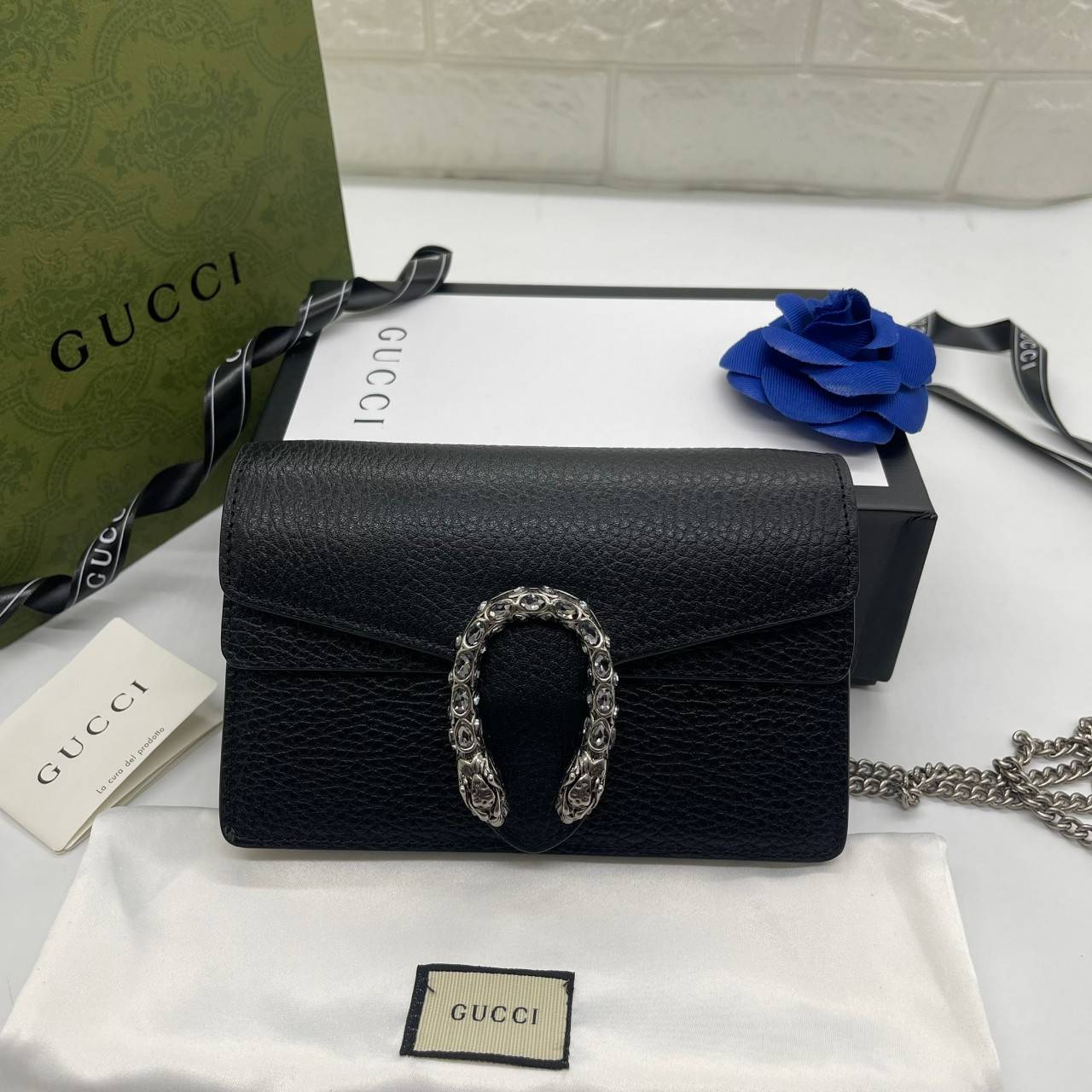 VIP GIFTbag 】หนังแท้ GUCCI Dionysus small shoulder 4colors ฮอตไอเท็ม รุ่นนี้ขายดีขายหมด สวยหรู คุณหนู ผู้ดีมาก!! นานๆ มาจะมาน้าา รุ่นหายากค่ะ กระเป๋าสะพายข้าง ดีไซน์อยู่ทรง ขนาดกำลังสะดวกใช้สำหรับสาว วัสดุหนังแท้เต็มใบ ภายในแบ่งสัดส่วนได้เป็นอย่างดี งานจร