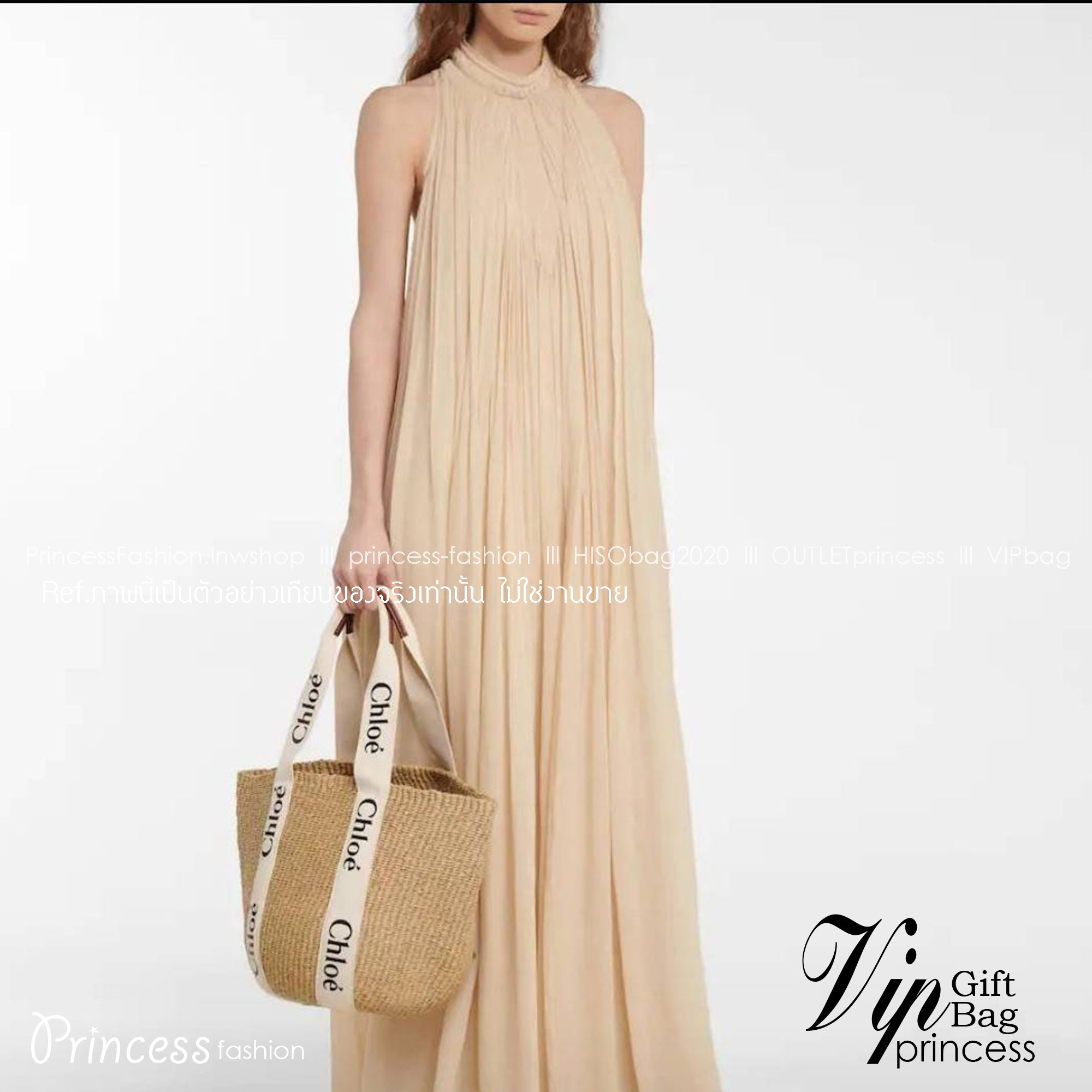 CHLOE LARGE WOODY BASKET กระเป๋าสะพายสานทรงตะกร้า ยอดฮิตติดลมของแบรนด์ ด้วยวัสดุสังเคราห์จากธรรมชาติ สานทอเต็มใบออกมาเป็นลวดลายสวยงาม