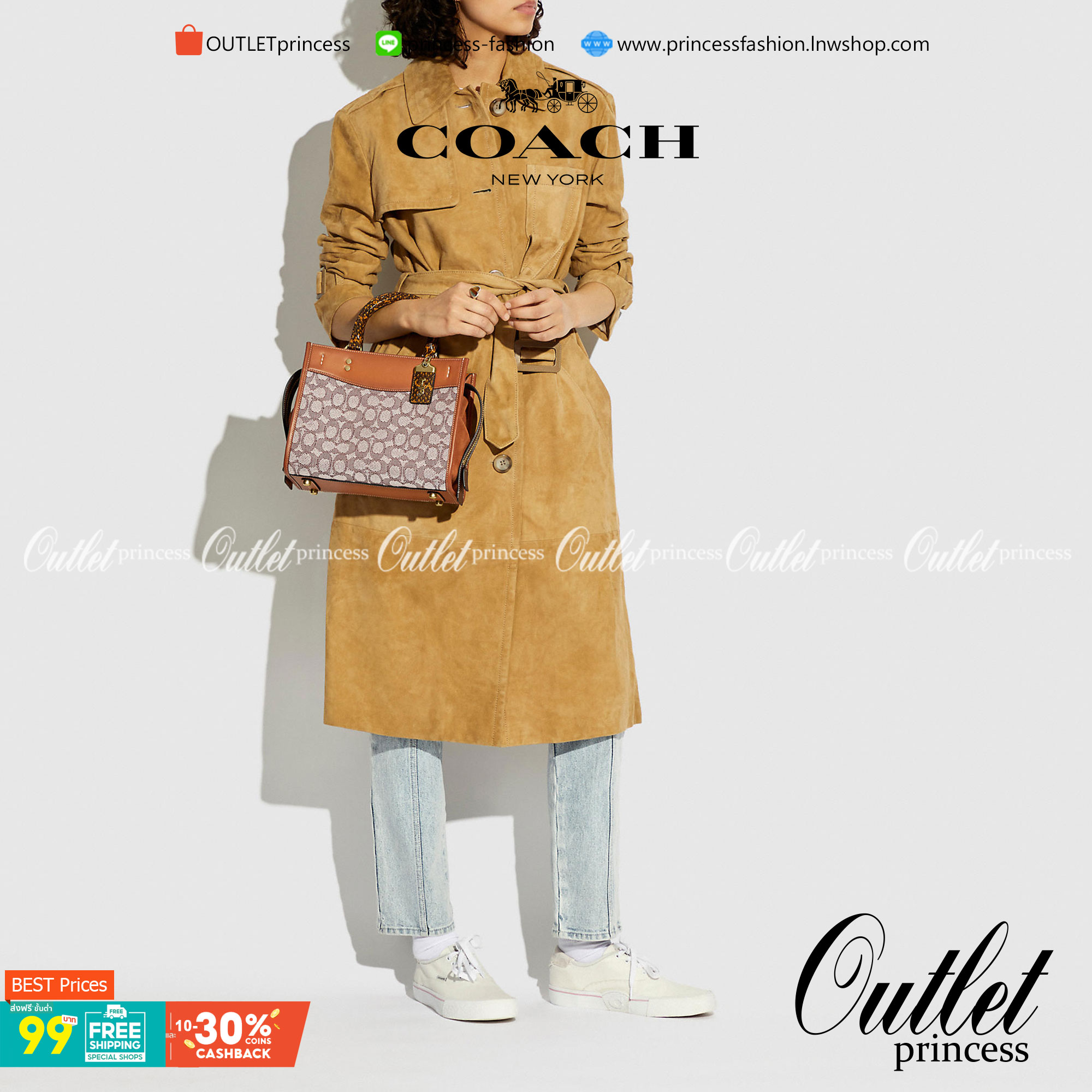 ดีเทลเนียบมาก คลาสสิค หรูหราได้ใจ😘🌺//>>COACH ROGUE 25 IN SIGNATURE TEXTILE JACQUARD WITH SNAKESKIN DETAIL(COACH C5467)🍁กระเป๋ารุ่นคลาสสิค หรูหรา มีรสนิยม จะถือ หรือสะพายได้ตามดีไซน์การใช้งานเลยจ้า// วัสดุ jacquard ลาย signatu