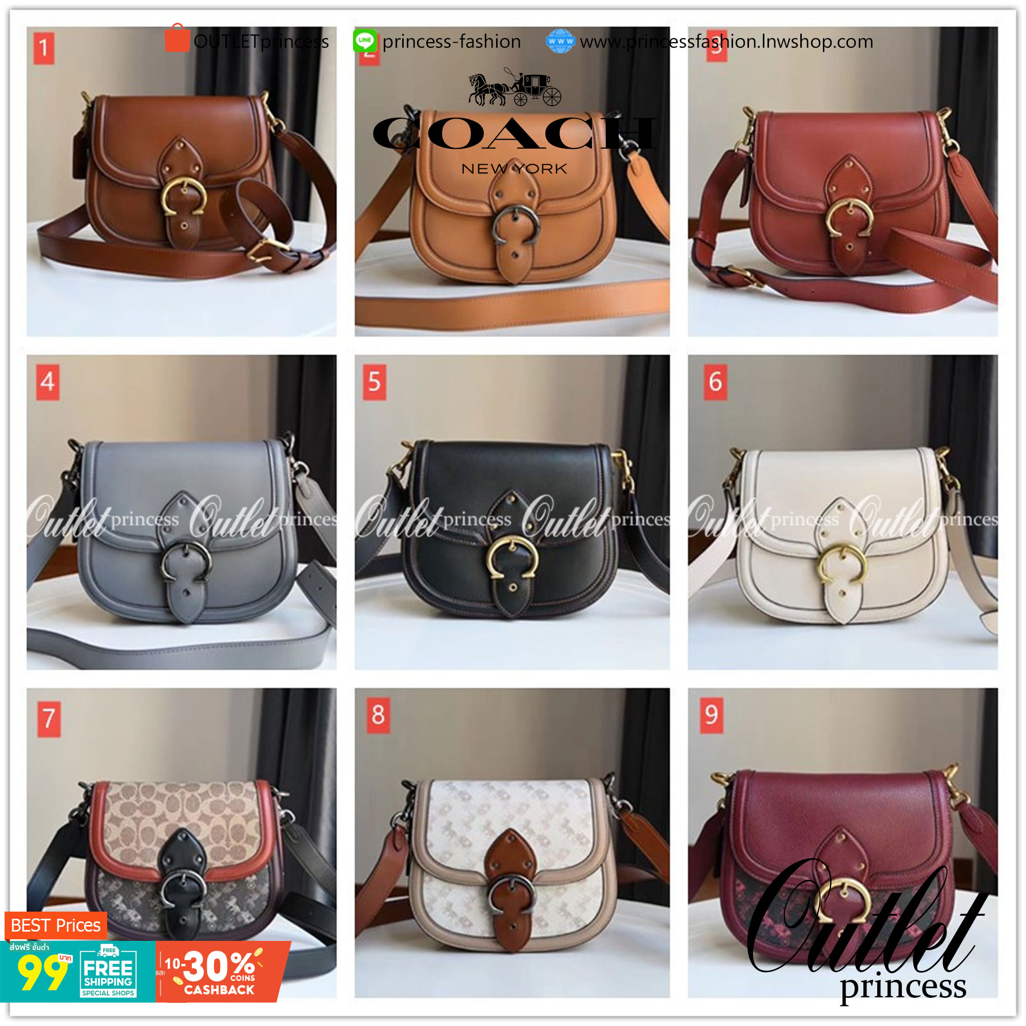 Coach Printed Coated Canvas And Glovetaanned เข้าเพิ่ม 4 แบบ มี 2สาย สายหนังและสายสปอร์ต สุดคุ้มเลยค่าา พร้อมส่งที่ไทยอีกครั้ง ฮอตฮิตไม่เลิกค่ะ ถามหากันเยอะมาก! กระเป๋าสะพายครอสบอดี้ร์ วัสดุหนังแท้ชั้นดีที่สุด! หนังสวย บวกกับอะไหล่แบรนด์ที่ดูเด่นคลาสสิคตร