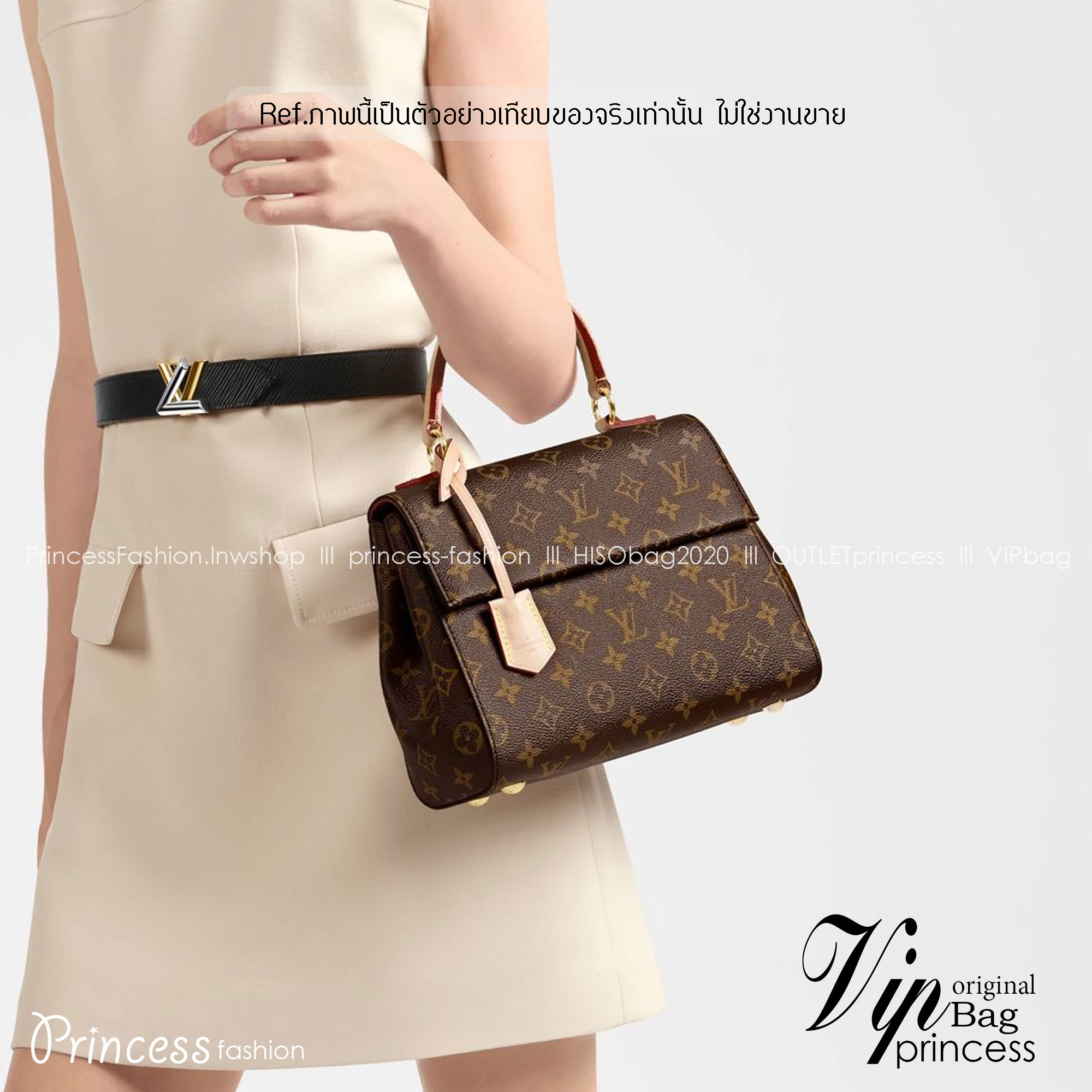 LV Cluny BB Monogram Handbag กระเป๋าสะพายลายโมโนแกรมทรงสวยเหนือกาลเวลา เป็นอีกรุ่นที่ขายดีมาก เกรดออริ 1:1 ใช้งานต่างประเทศได้