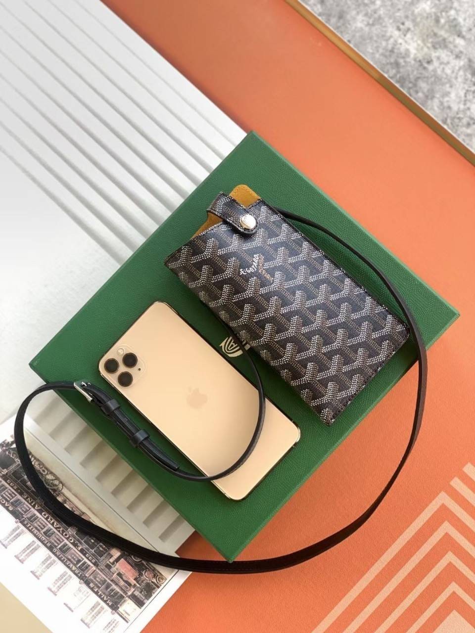 GOYARD MONTMARTRE GM GLASSES CASE TOP ORIGINAL 1:1 เกรดเทียบแท้ ใช้สลับแท้ได้ ใช้งานต่างประเทศได้