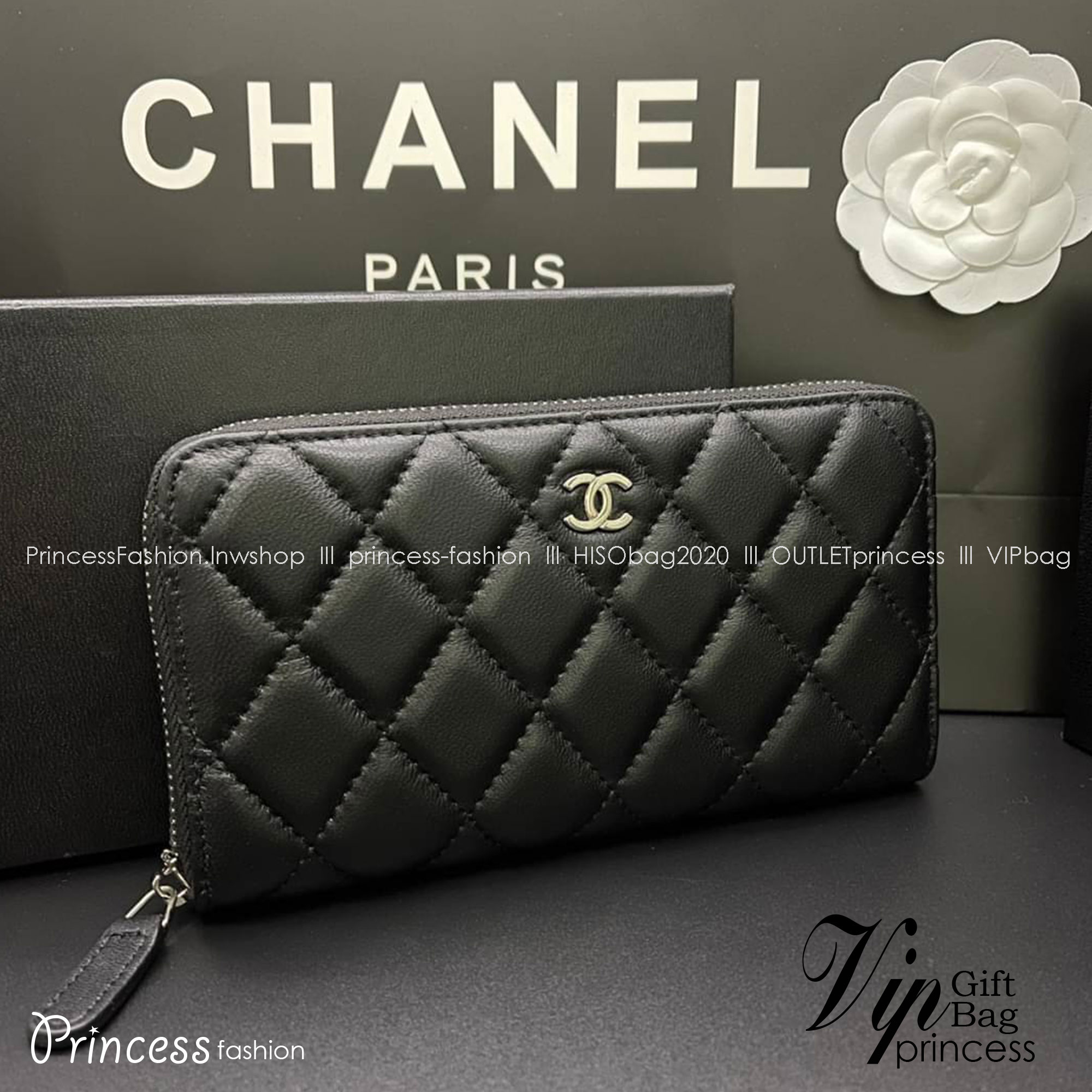 Chanel Long Wallet / CHANEL ZIP AROUND WALLET กระเป๋าสตางค์ใบยาว รุ่นยอดนิยมคลาสสิกเป็นอมตะ เป็นใบยอดนิยมของสาวๆ เลยค่าา