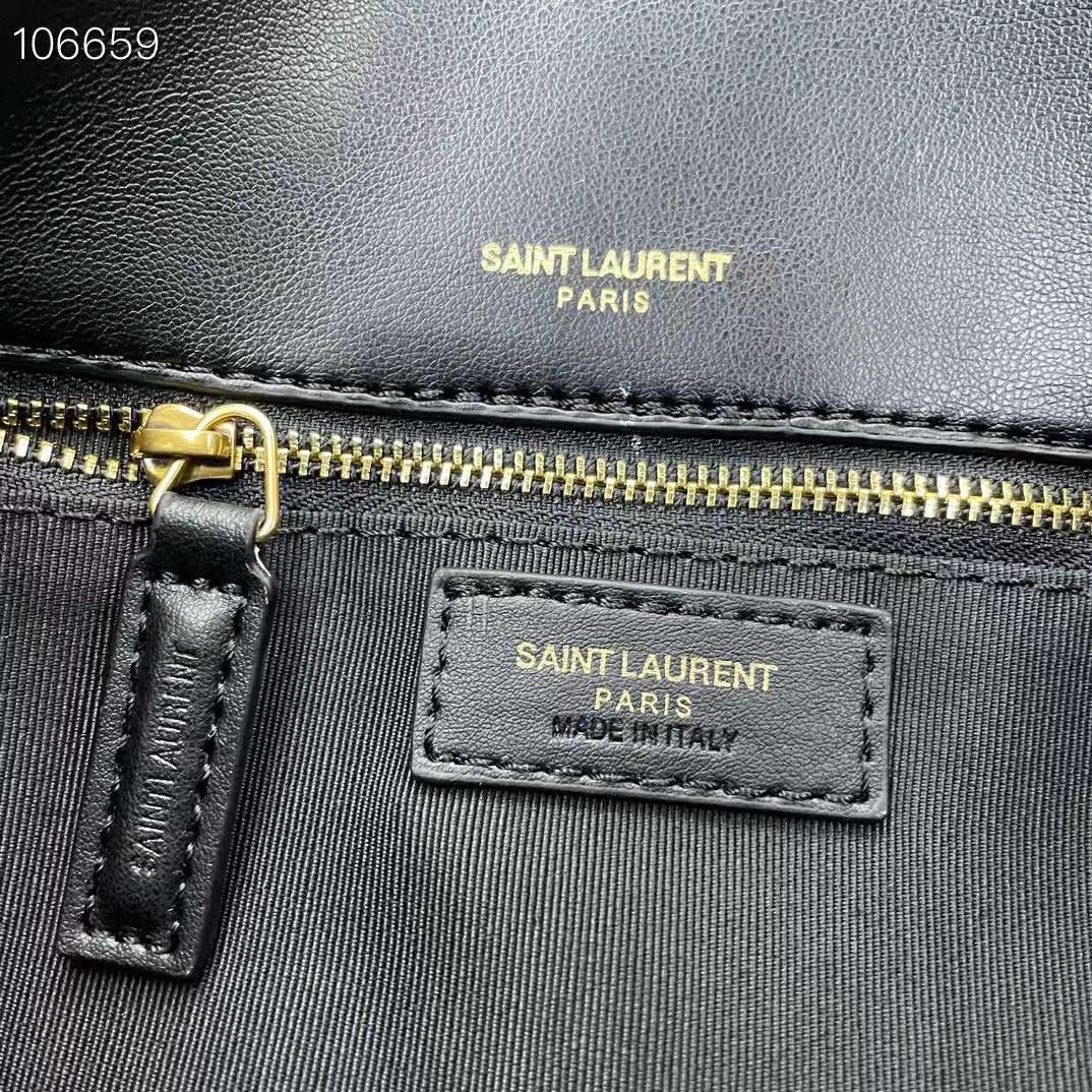 YSL YSL PUFFER SMALL IN NAPPA LEATHER 28cm กระเป๋าสะพาย เกรดหนังสวยเต็มใบ เกรดออริ 1:1 ใช้งานต่างประเทศได้