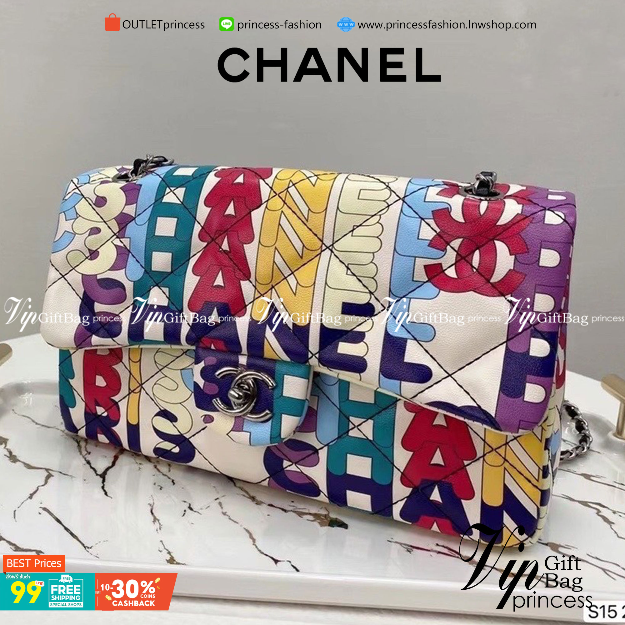 VIP 】CHANEL CLASSIC VINTAGE รุ่นเข้าใหม่ พิมพ์ลายแน่นมากกก ต้อนรับปีใหม่ ด้วยโทนสีสดใส ดีไซน์ยอดนิยมหนังสวยอยู่ทรงดูแลรักษาง่าย งานอะไหล่ทองเพิ่มความหรูหรา พร้อมส่งที่ไทยราคาสุดคุ้มห้ามพลาด!