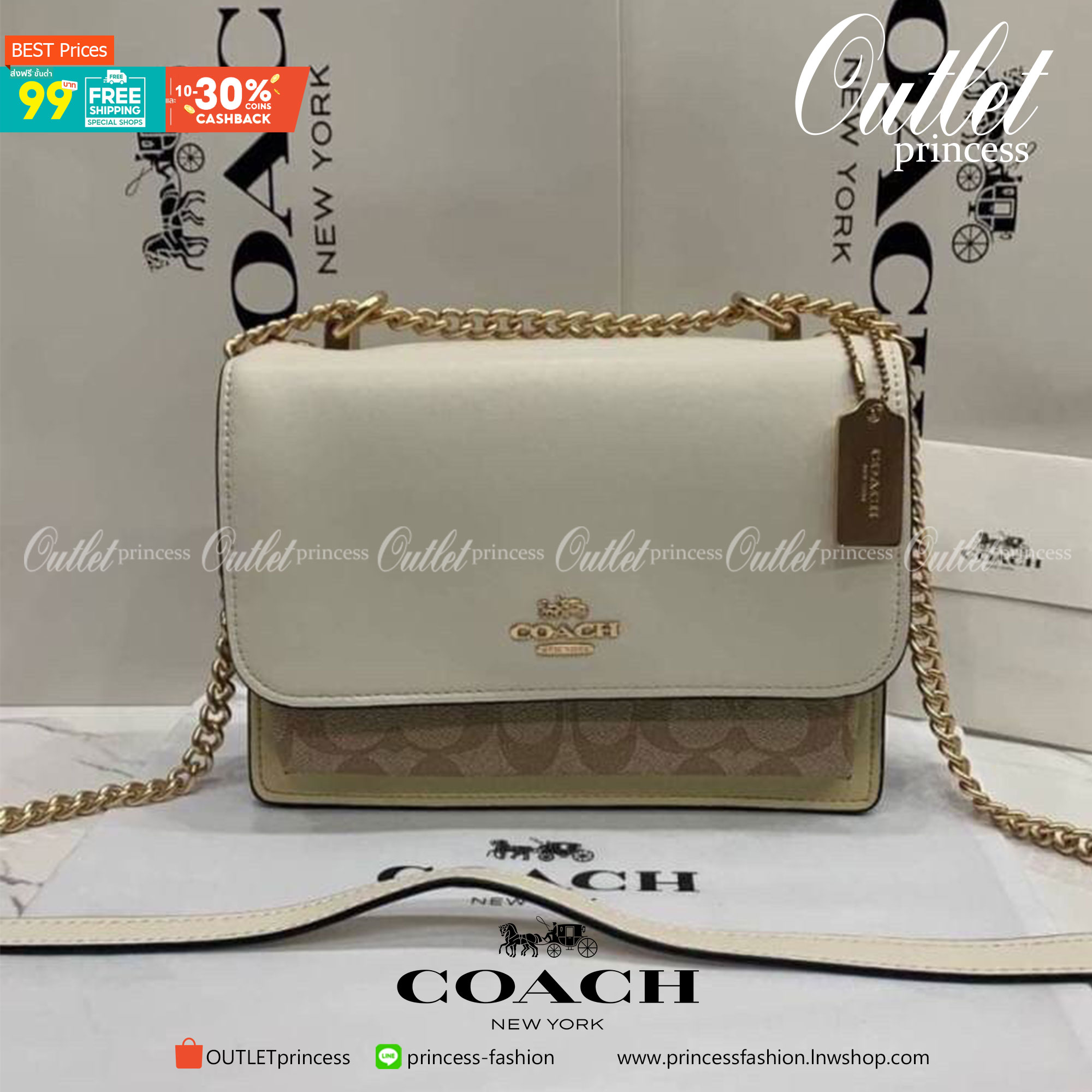 COACH KLARE CROSSBODY IN SIGNATURE CANVAS