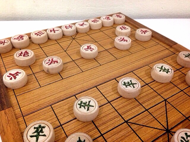 ชุดหมากรุกจีนแบบกระดานไม้(งานฝีมือ)